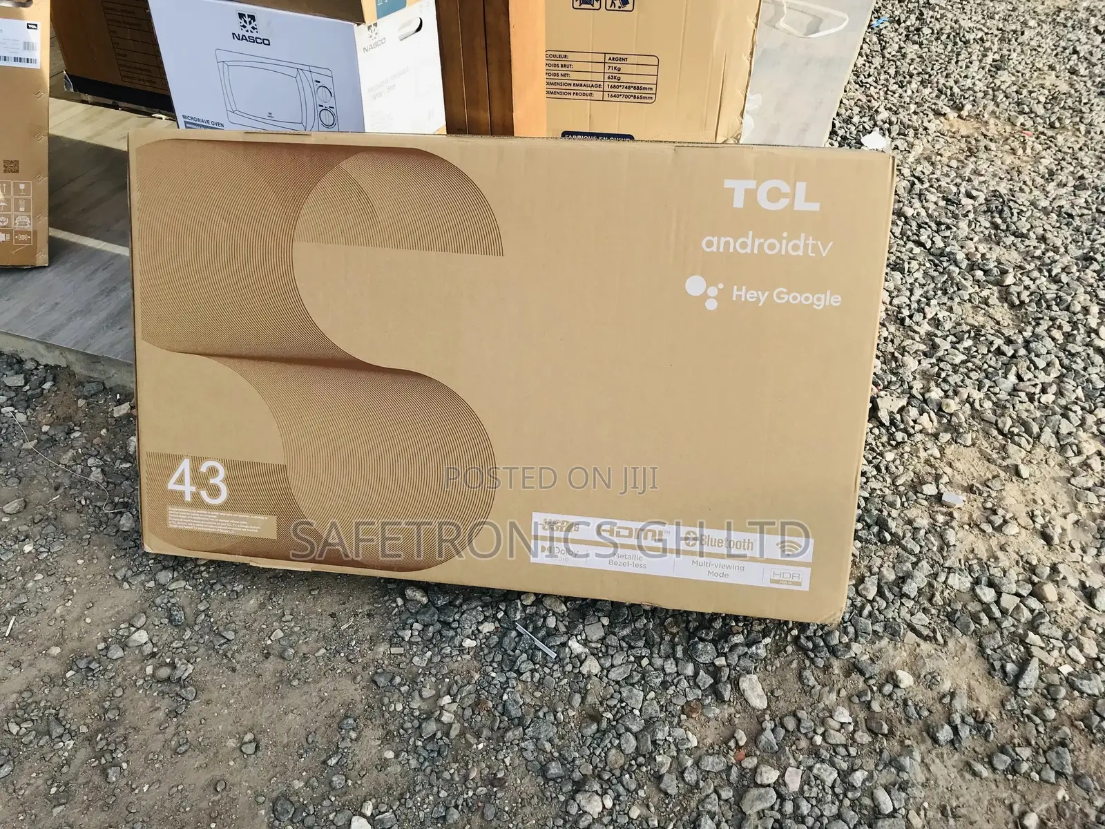  Glossy Black 43 Inches TCL Satellite Digital S5400 a  Tv