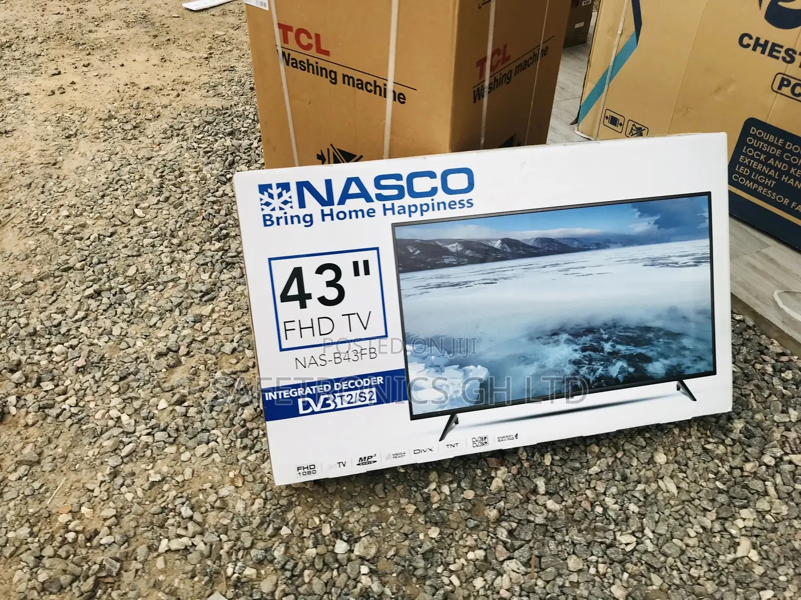 Nasco Satellite 43 Inches Glossy LED Digital Electric Tv