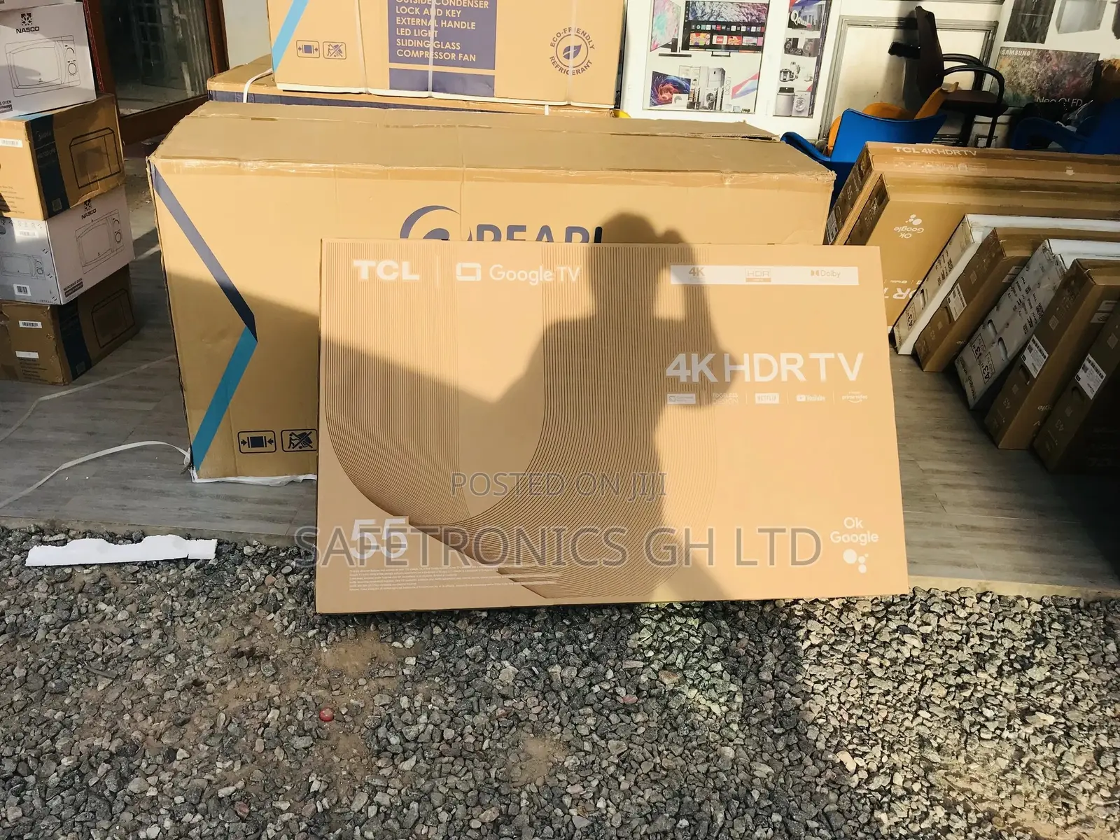 Lastest Black 55 Inches Glossy Led TCL Electric P635 Tv