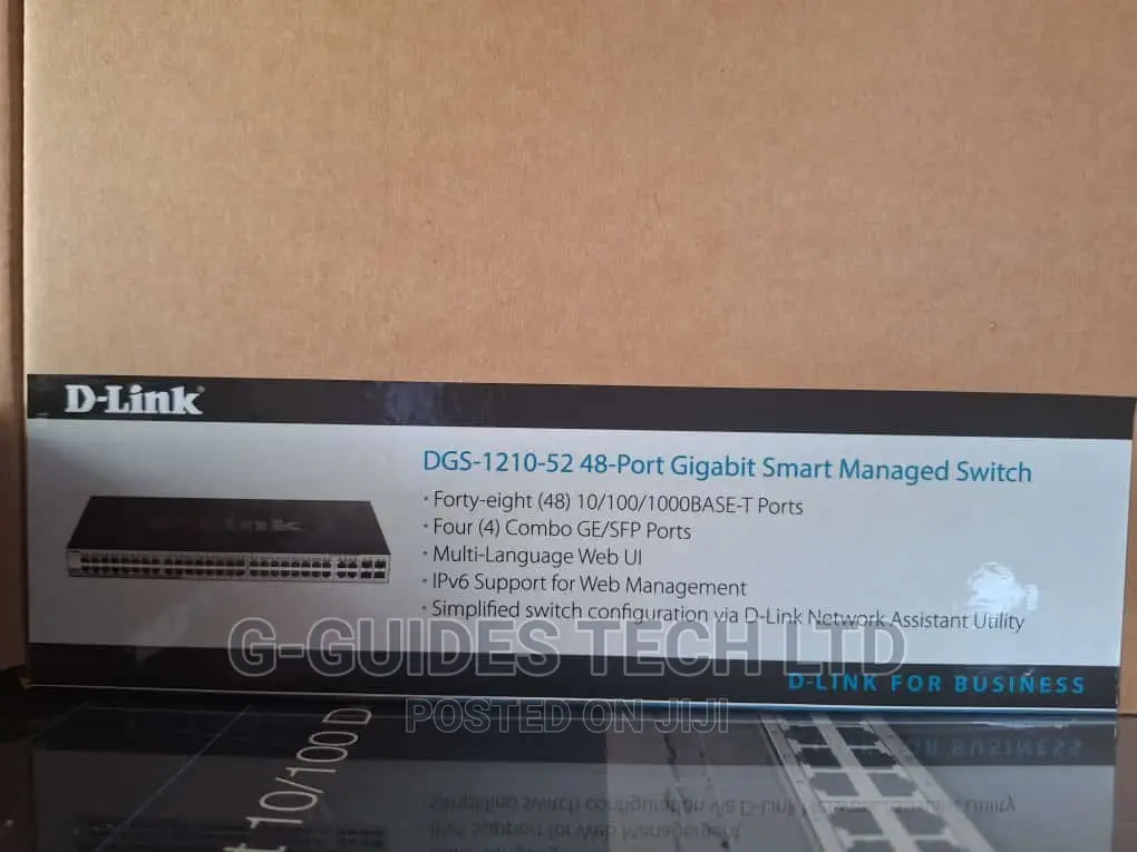 D-Link 48-Port Gigabit Smart Managed Switch (Dgs-1210-52)