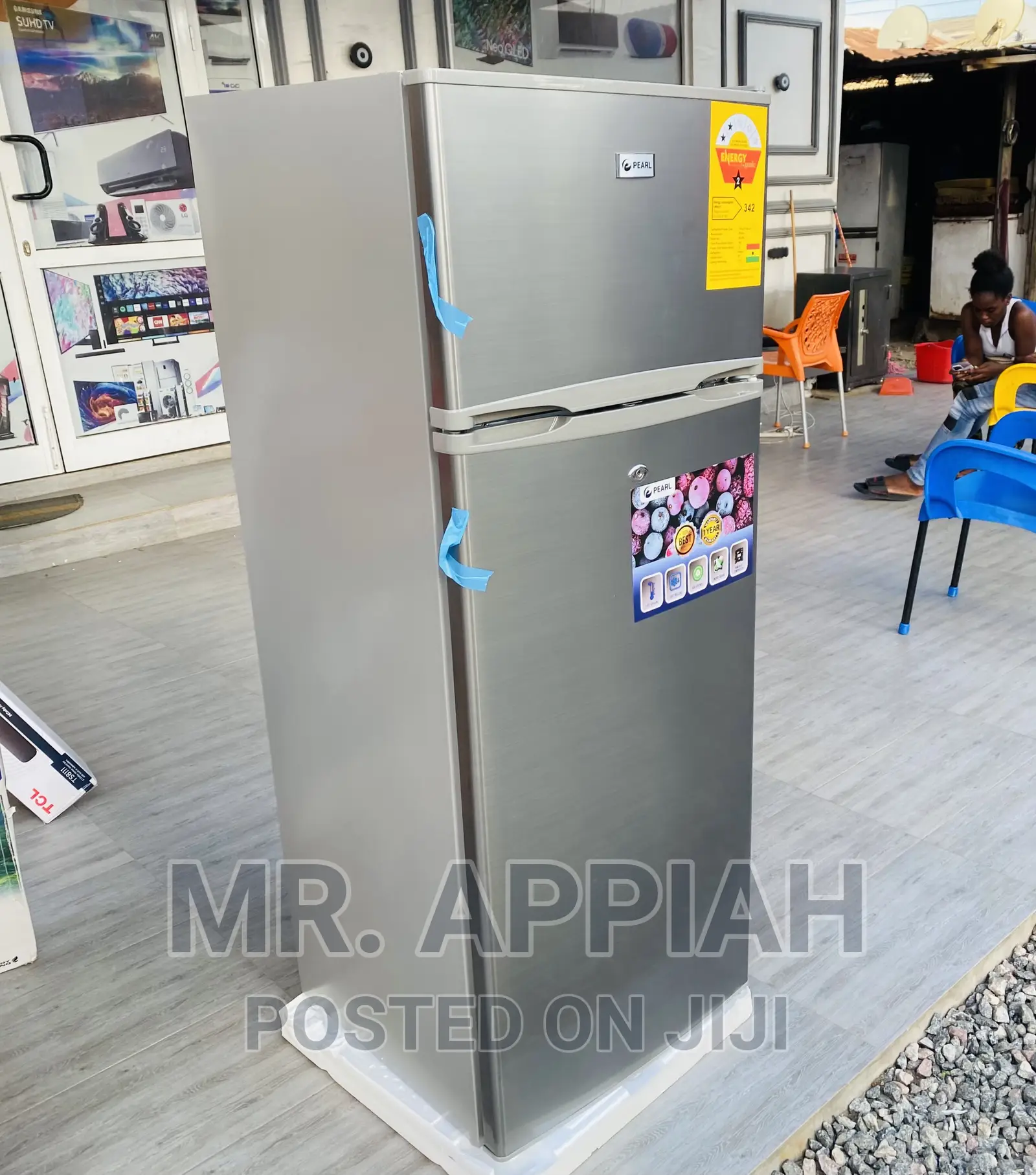 Brand New Pearl PF-250 Electric Double Door Fridge(205ltr)