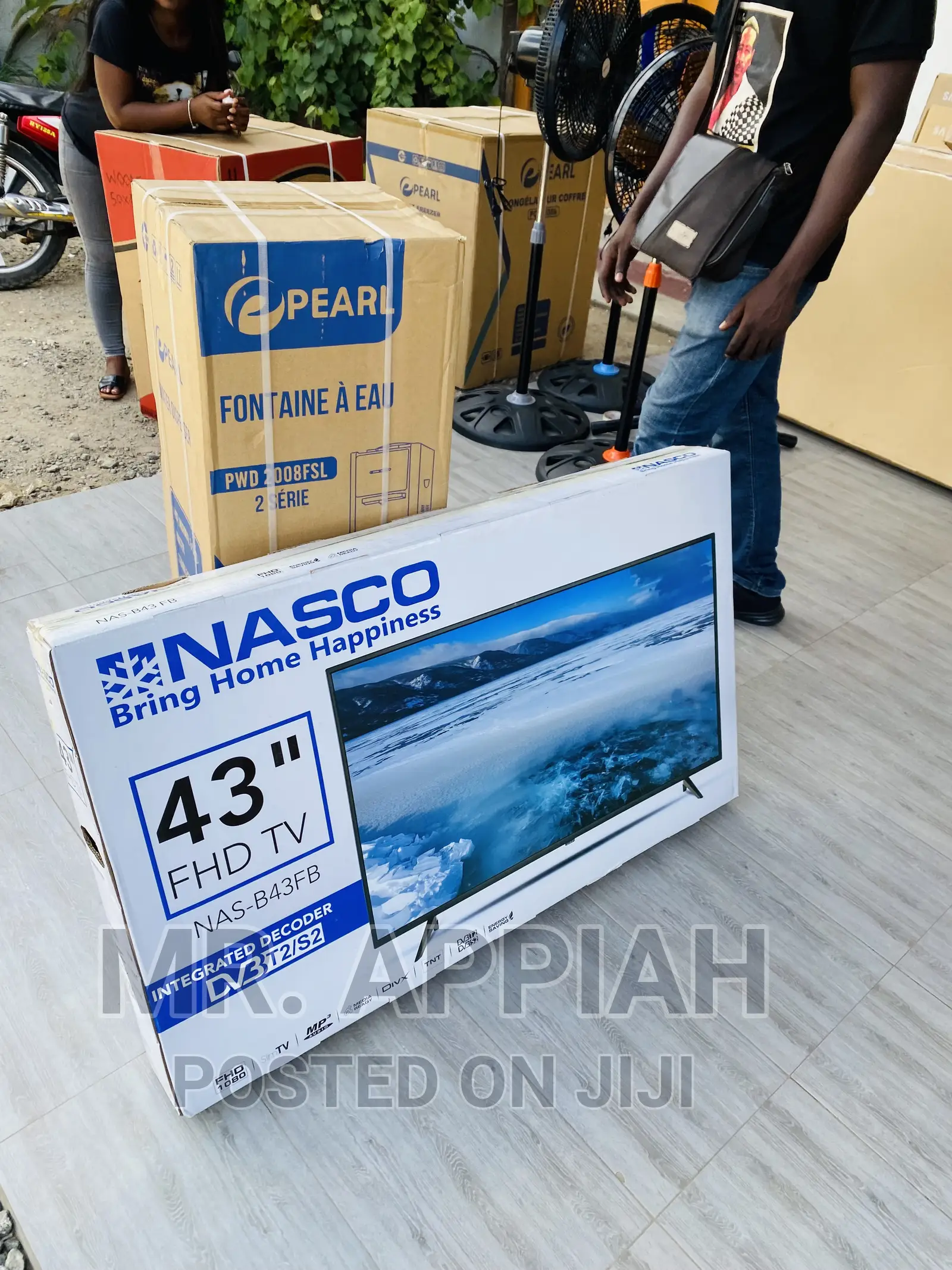 Reliable Nasco 43” Digital Satelite Electric LED Tv(Black).