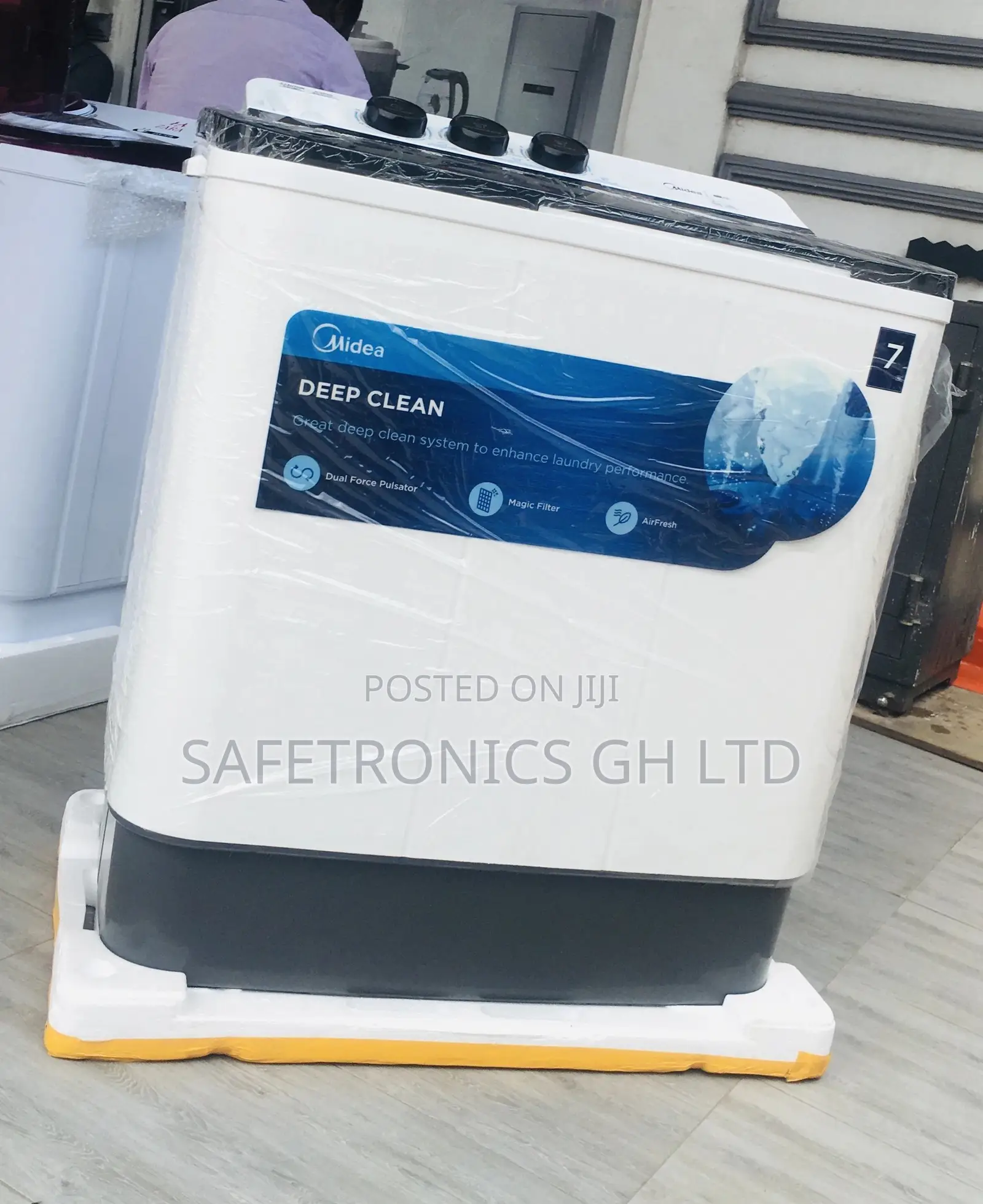 7kg Washingmachine Topload Twintub Semiautomatic Midea 