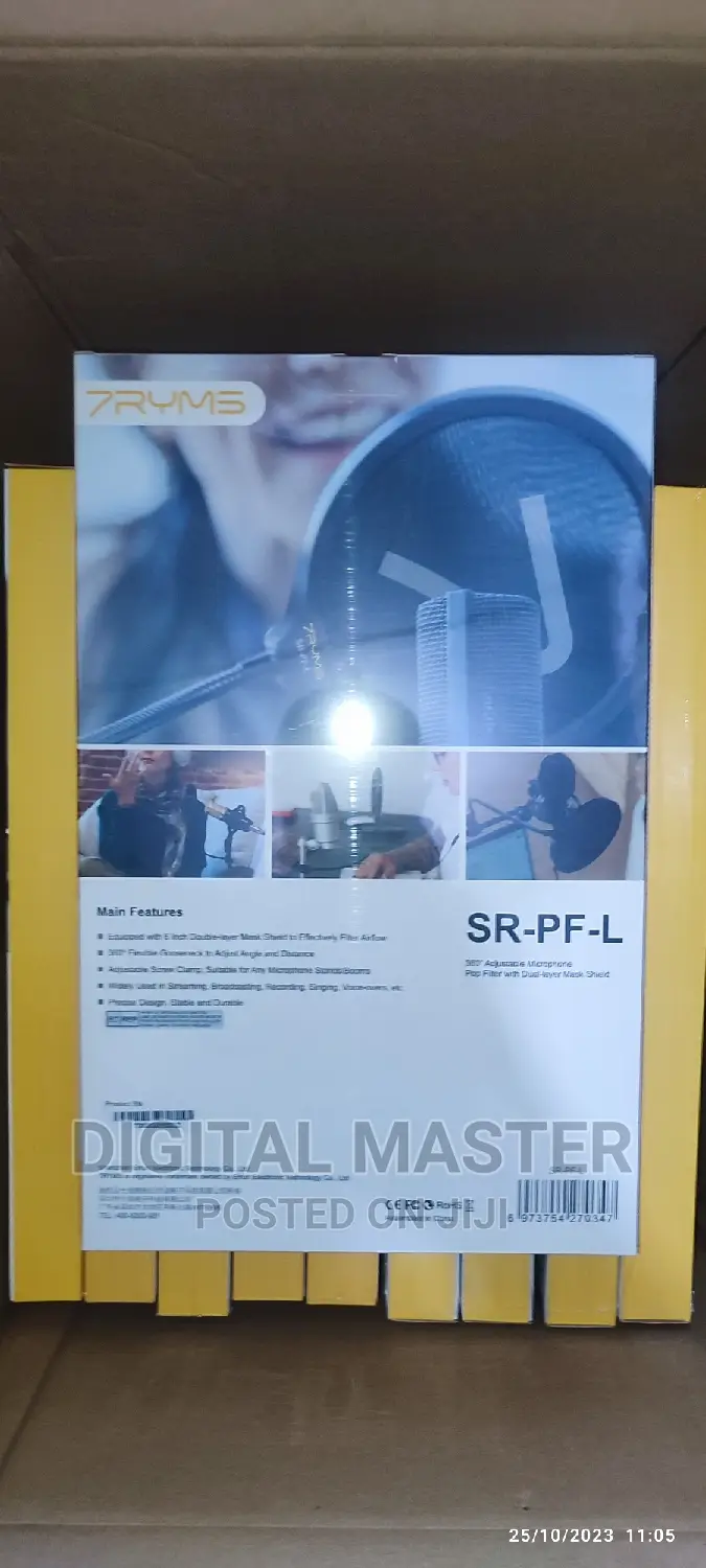 Pop Filter With Dual-Layer Mask Shield