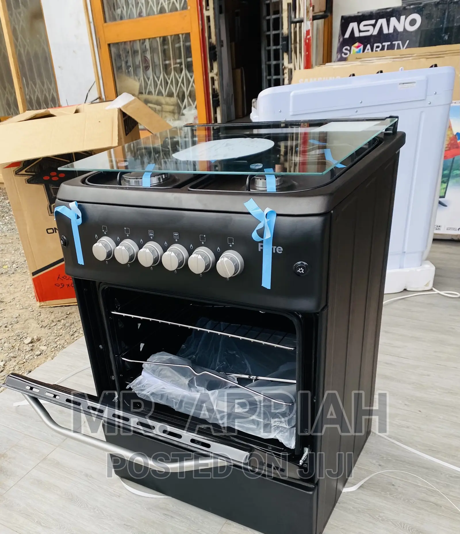 Stainless Steel Ferre 60x60 4 Gas Burner With Grill(Black)