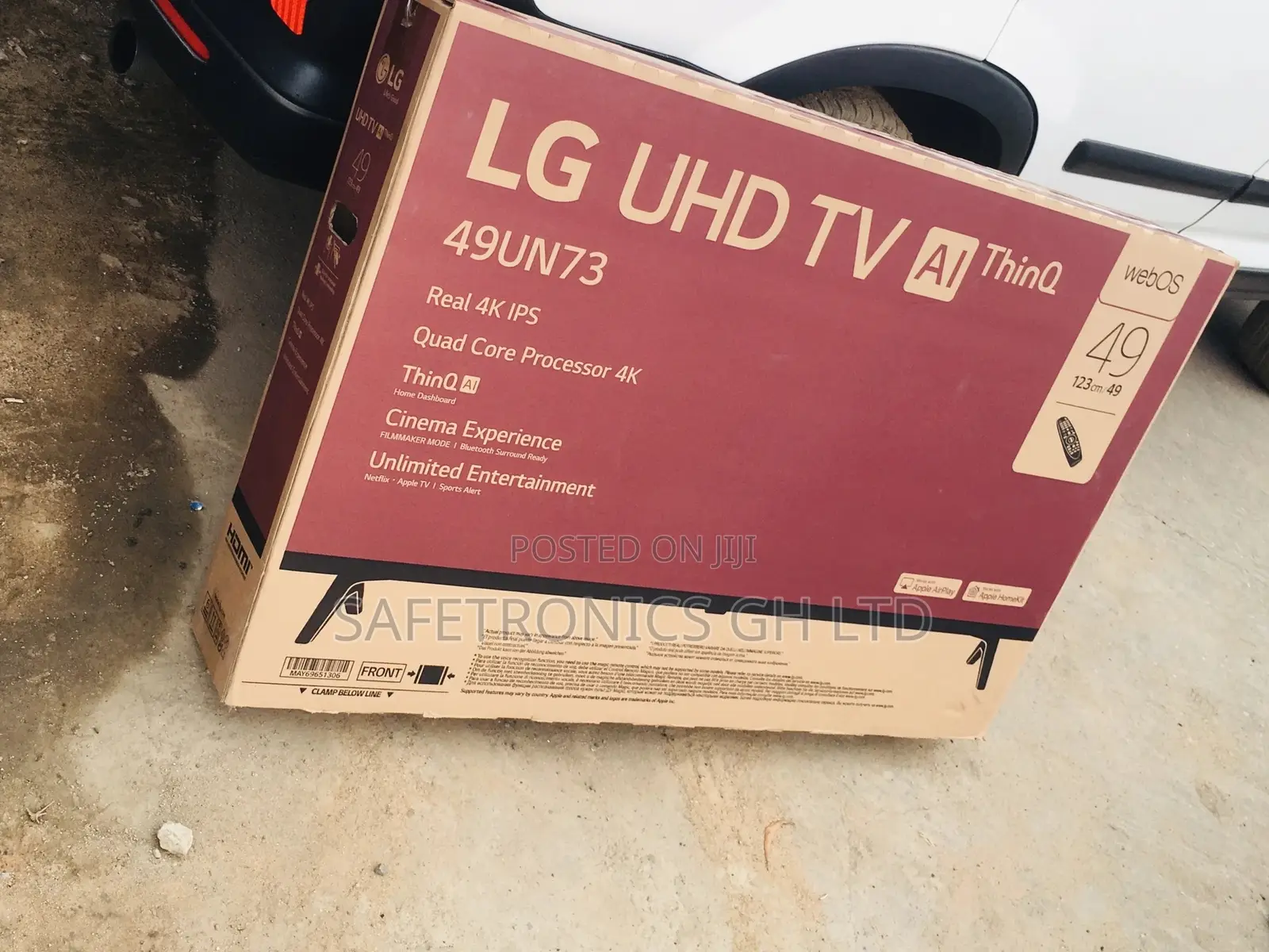 UN73 LG Black Glossy LED 43 Inches Electric Tv