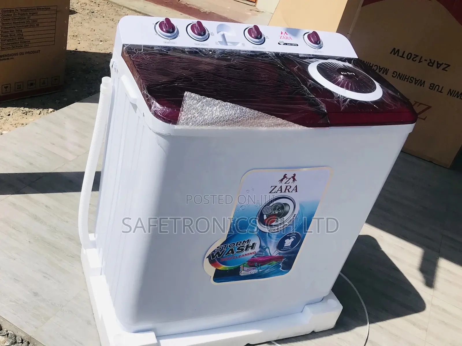 Washingmachine Topload Semiautomatic Zara Red/White
