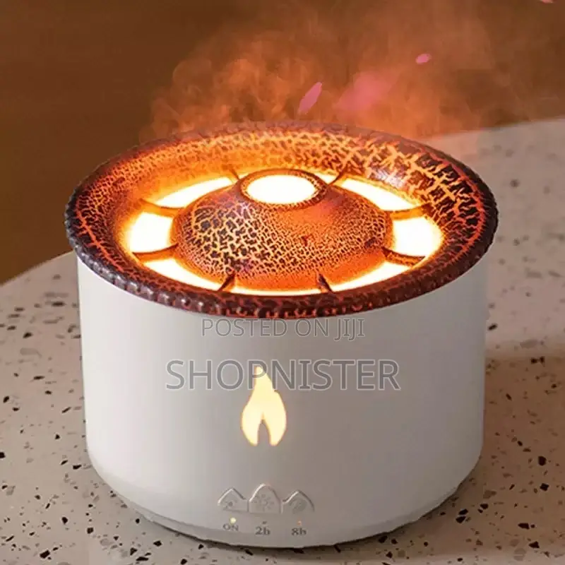 Flame Air Humidifier Volcanic Aroma Diffuser