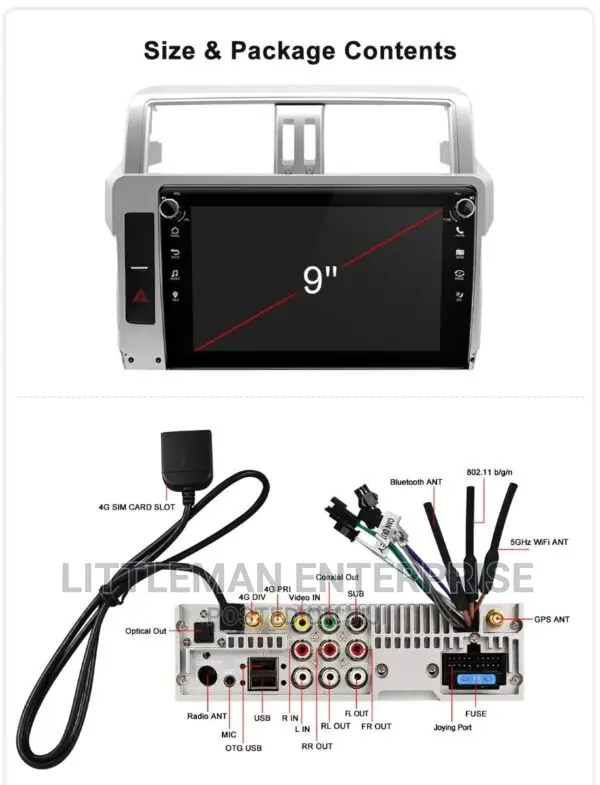 Toyota Land Cruiser Prado 2009-2017 Android Player