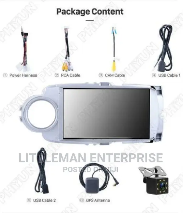 Toyota Vitz 2012-2016 Android Player +FREE CAMERA