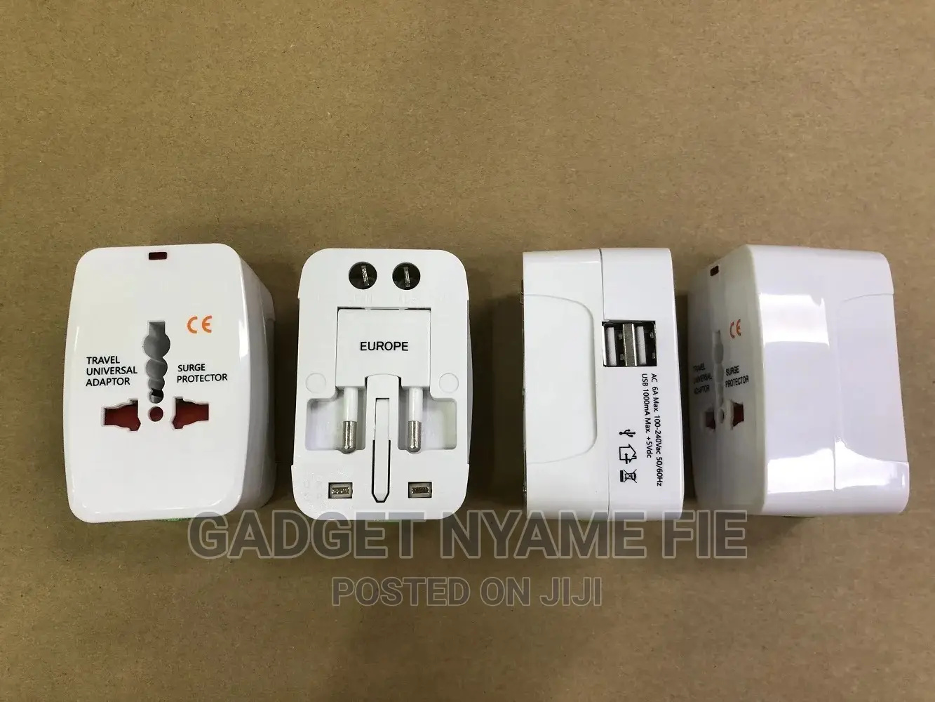 Universal (Eu/ Us/ Uk/ Au )Travel Ac Power Adaptor (100-250 Volts)