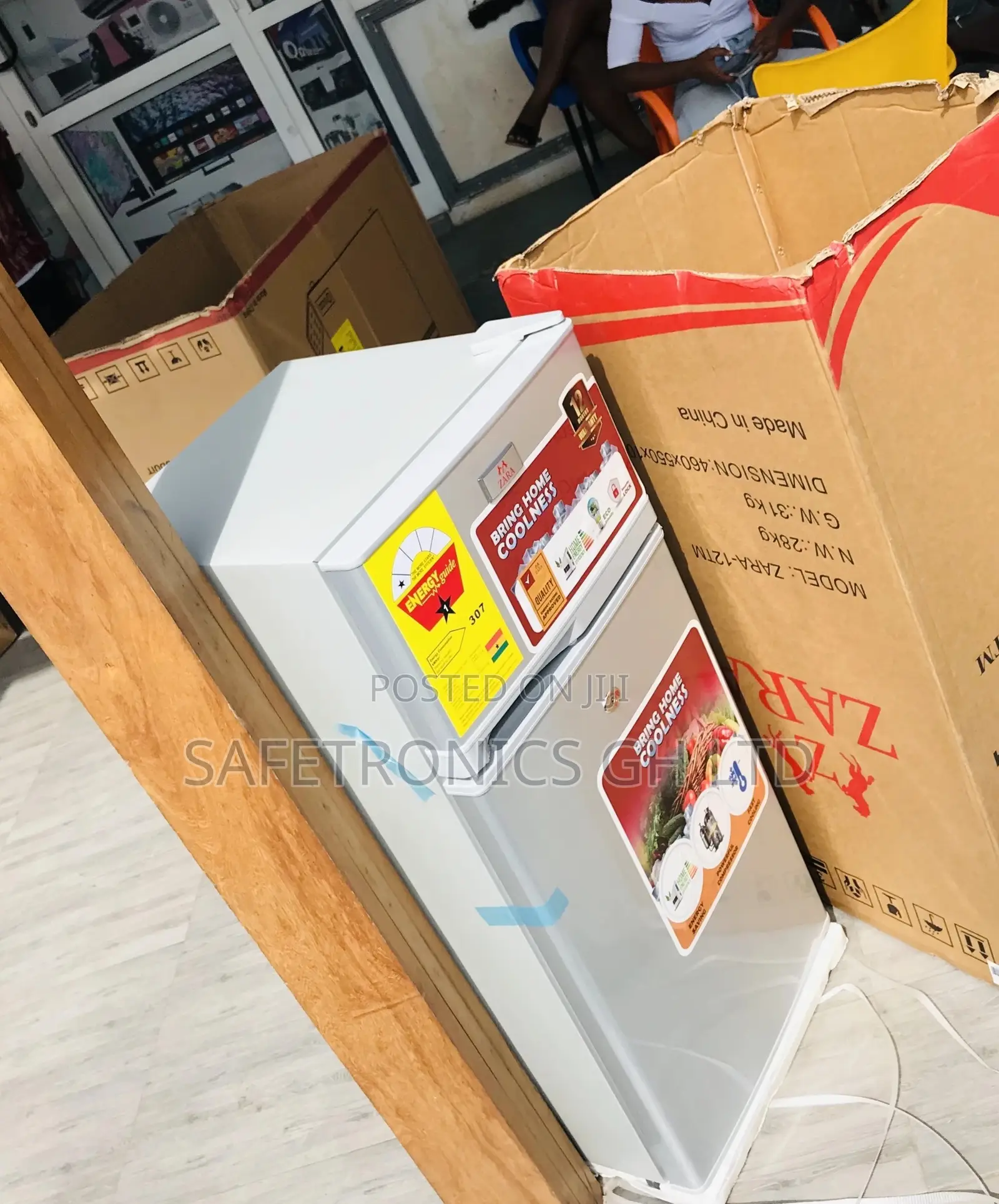 Topfreezer Zara-12tm Doubledoor Gray Electric Fridge 