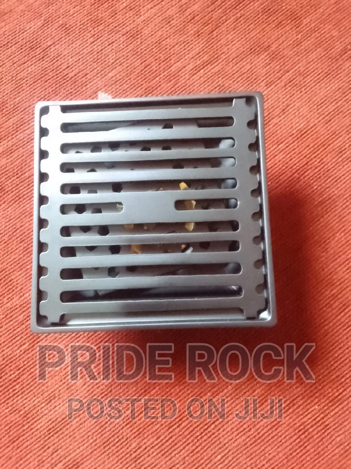 Metal Floor Drain Black and Grey