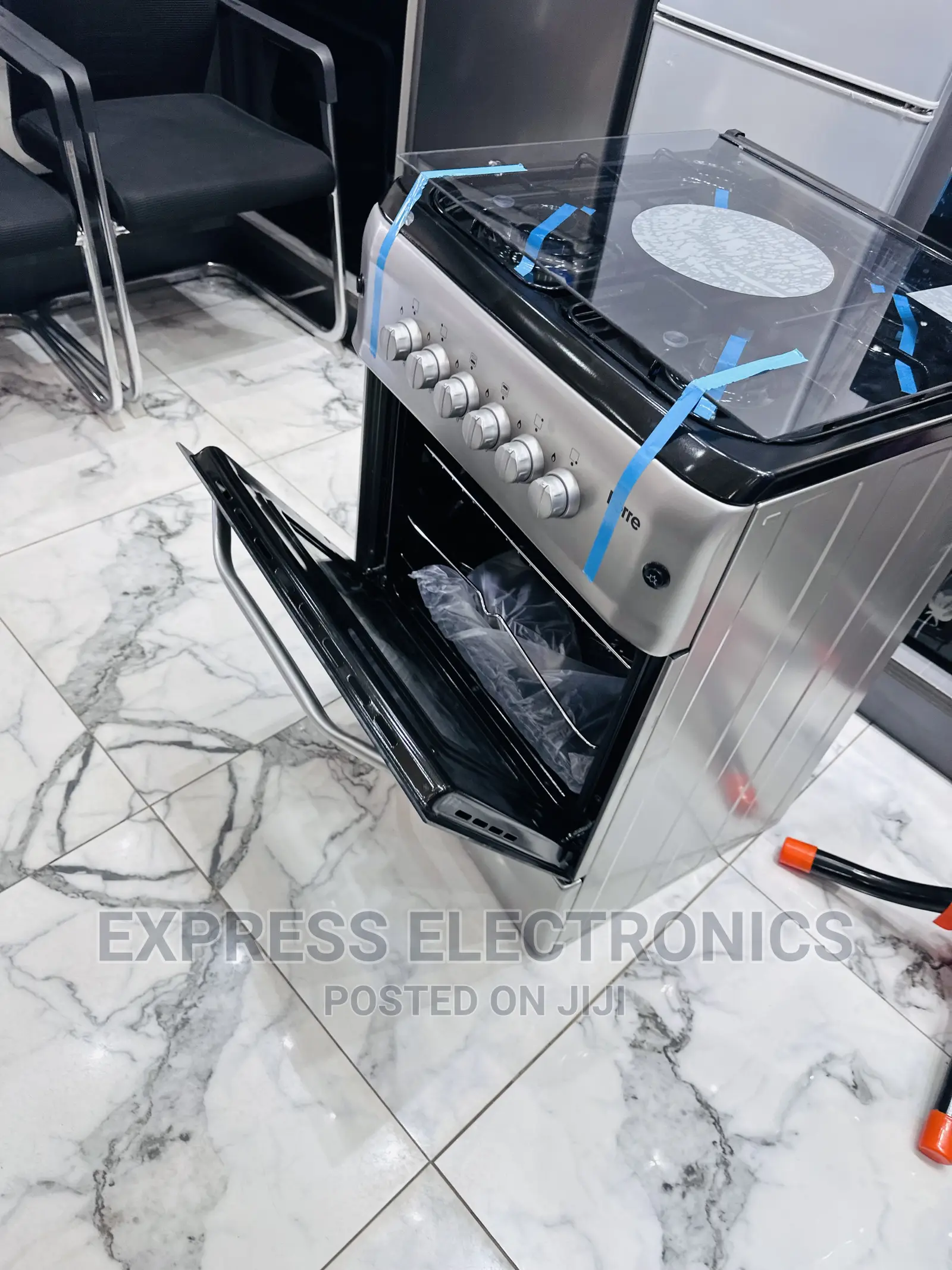 Sliver Gas Cooker New Line 4burner 60/60 Auto Ignition