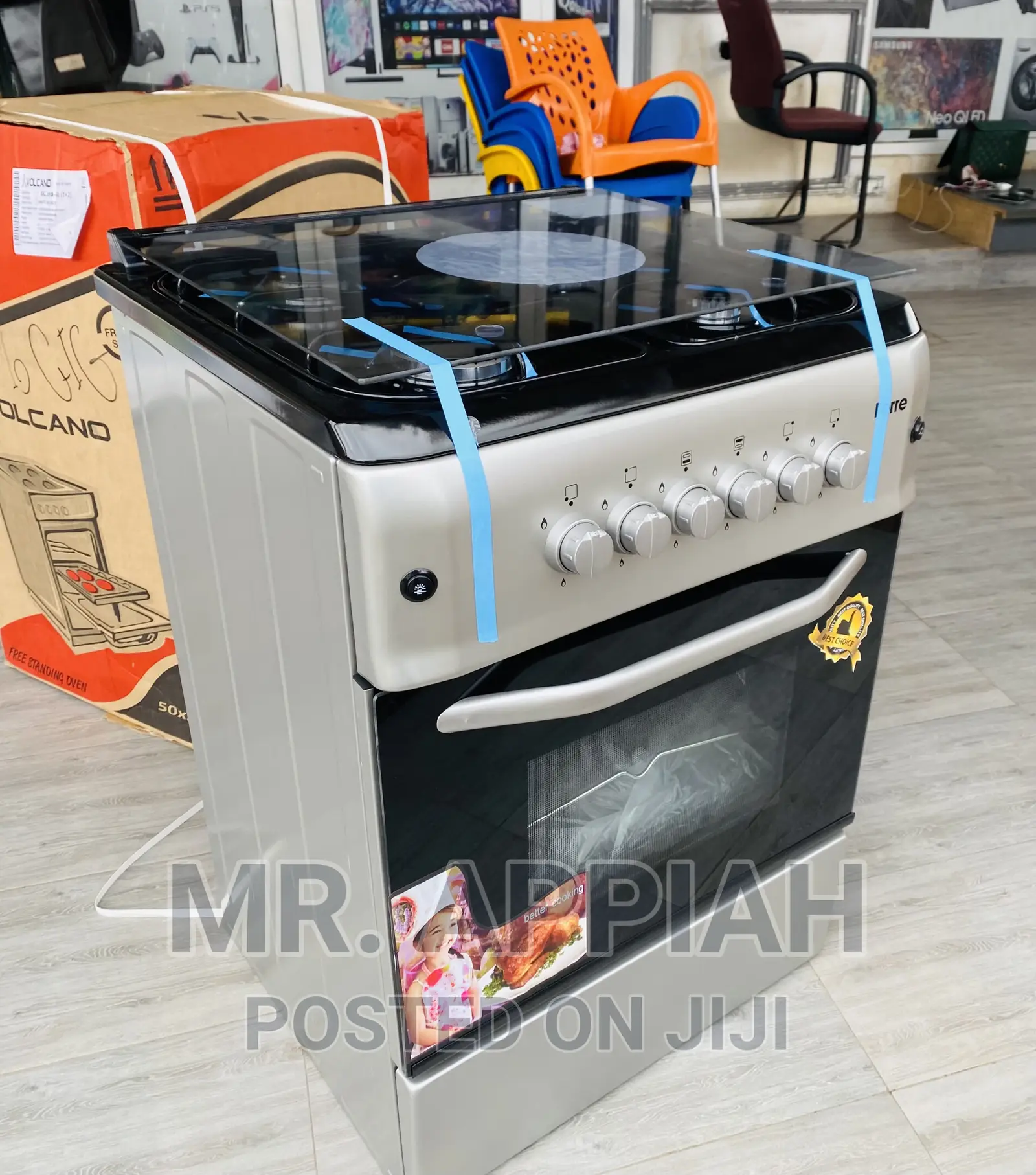 Shop Brand New Ferre 60x60 4 Gas Burner With Oven(Silver).