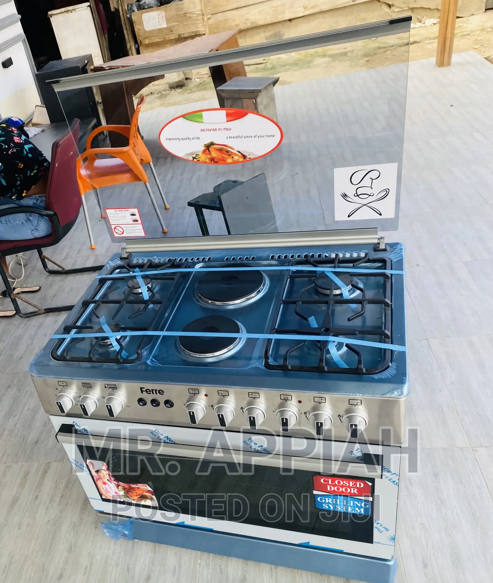 Latest and Reliable Ferre60x90 4gas + 2electric Burner,Gray