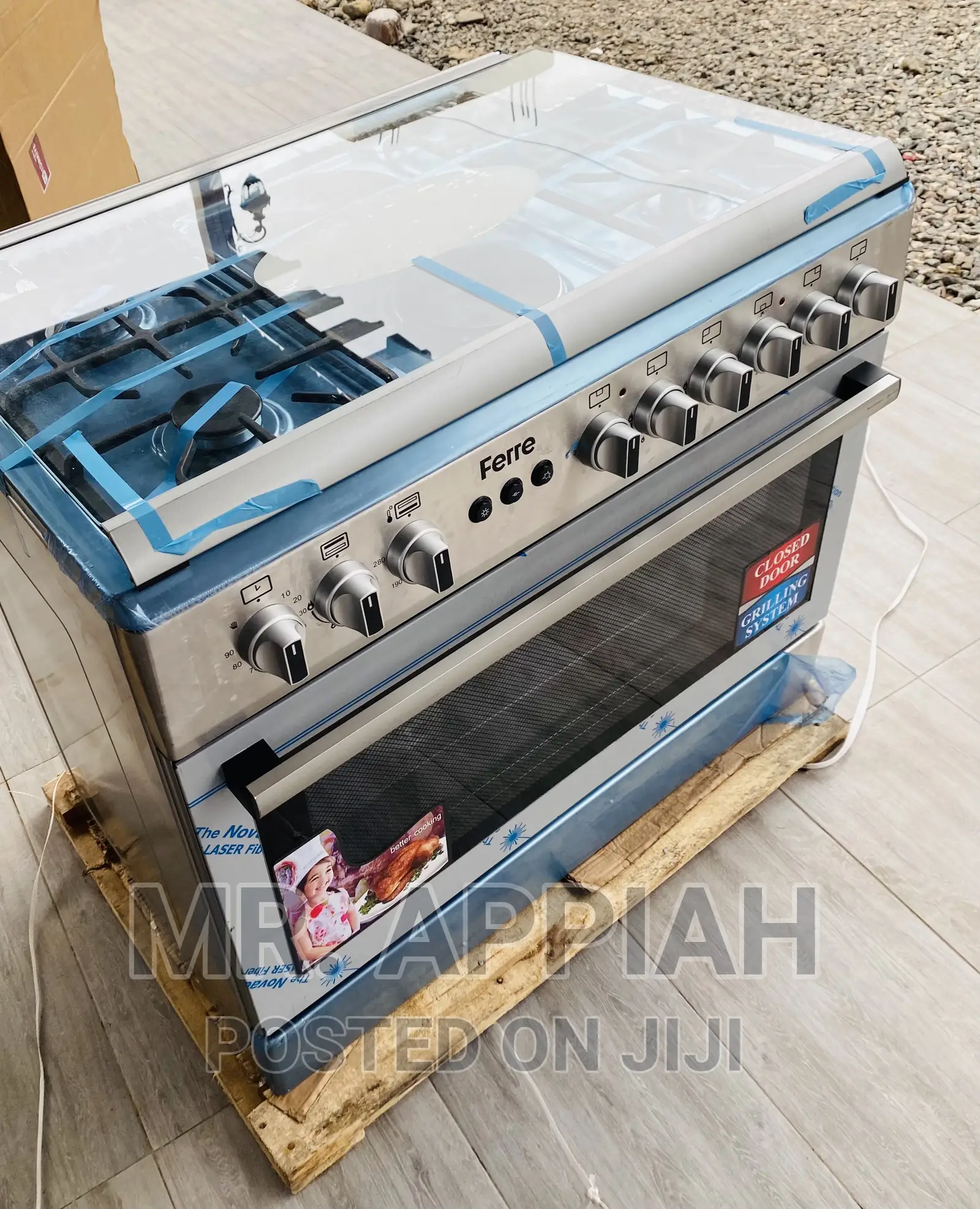 Hit Us for Ferre 2 Electric + 2 Gas Burner(60x90)Gray 
