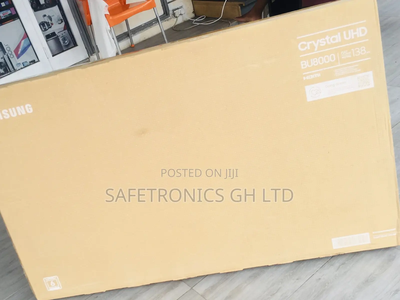 55 Inches Glossy Led Bu80 Samsung Uhd Black Smart