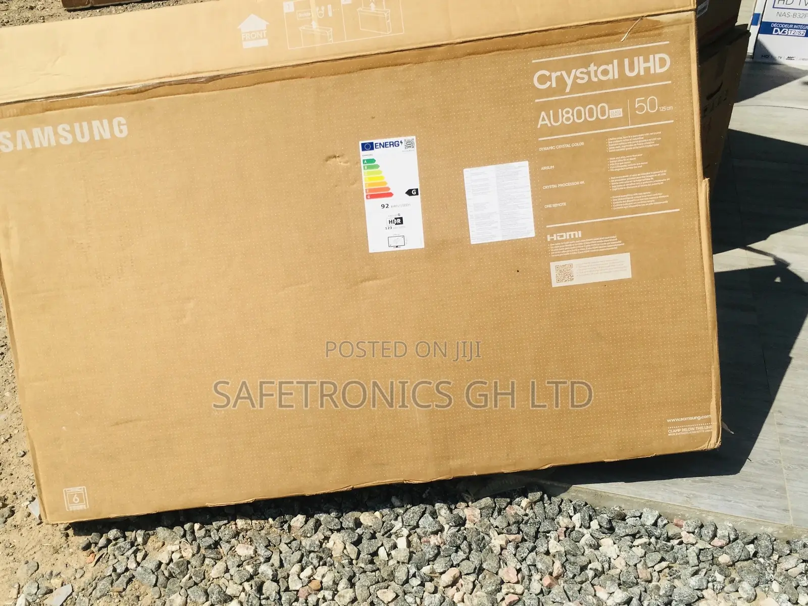 AU80 Samsung Glossy LED 50 Inches Smart Black Tv 