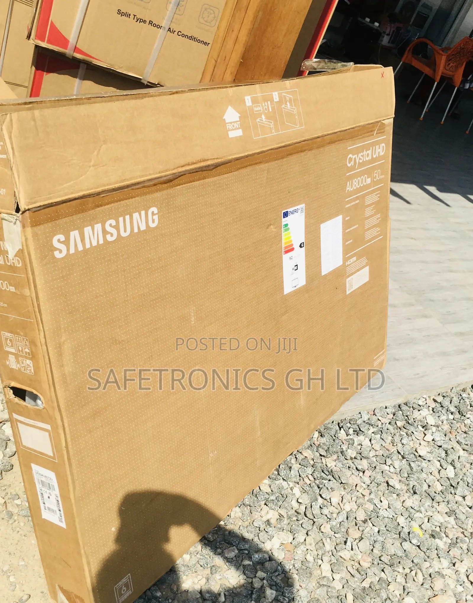 AU80 Samsung Glossy LED 50 Inches Smart Black Tv 