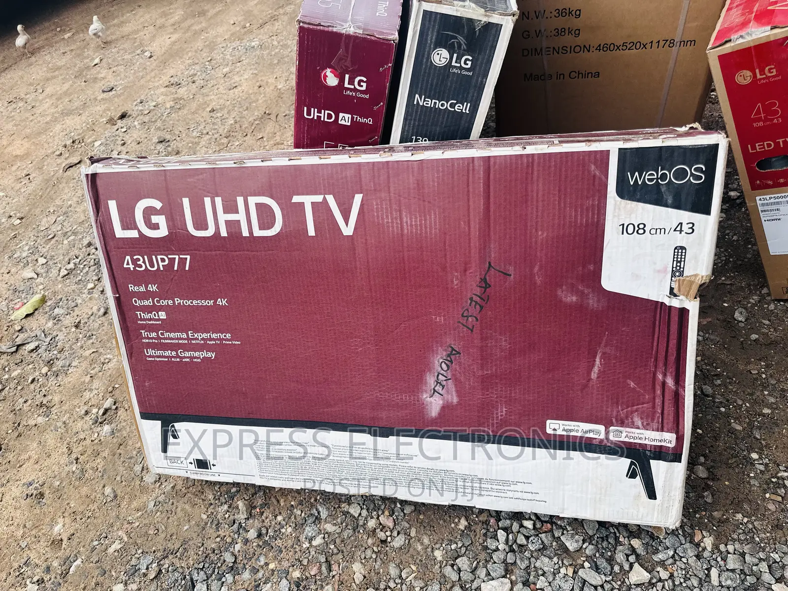 Glossy Slim UHD Smart Lg 43”Up77