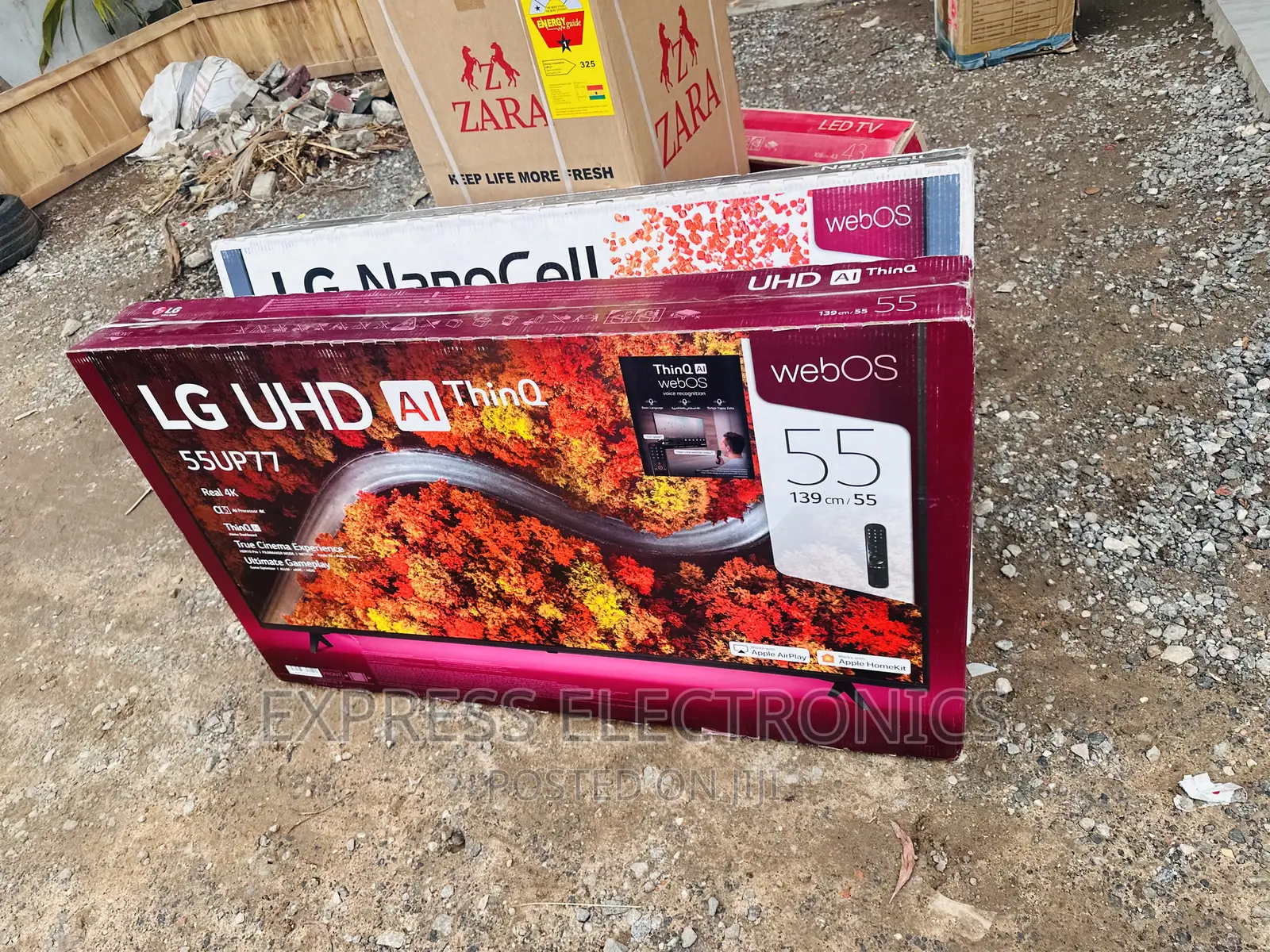 Text Us for Your LG UHD Smart 55”Up77 Tv 