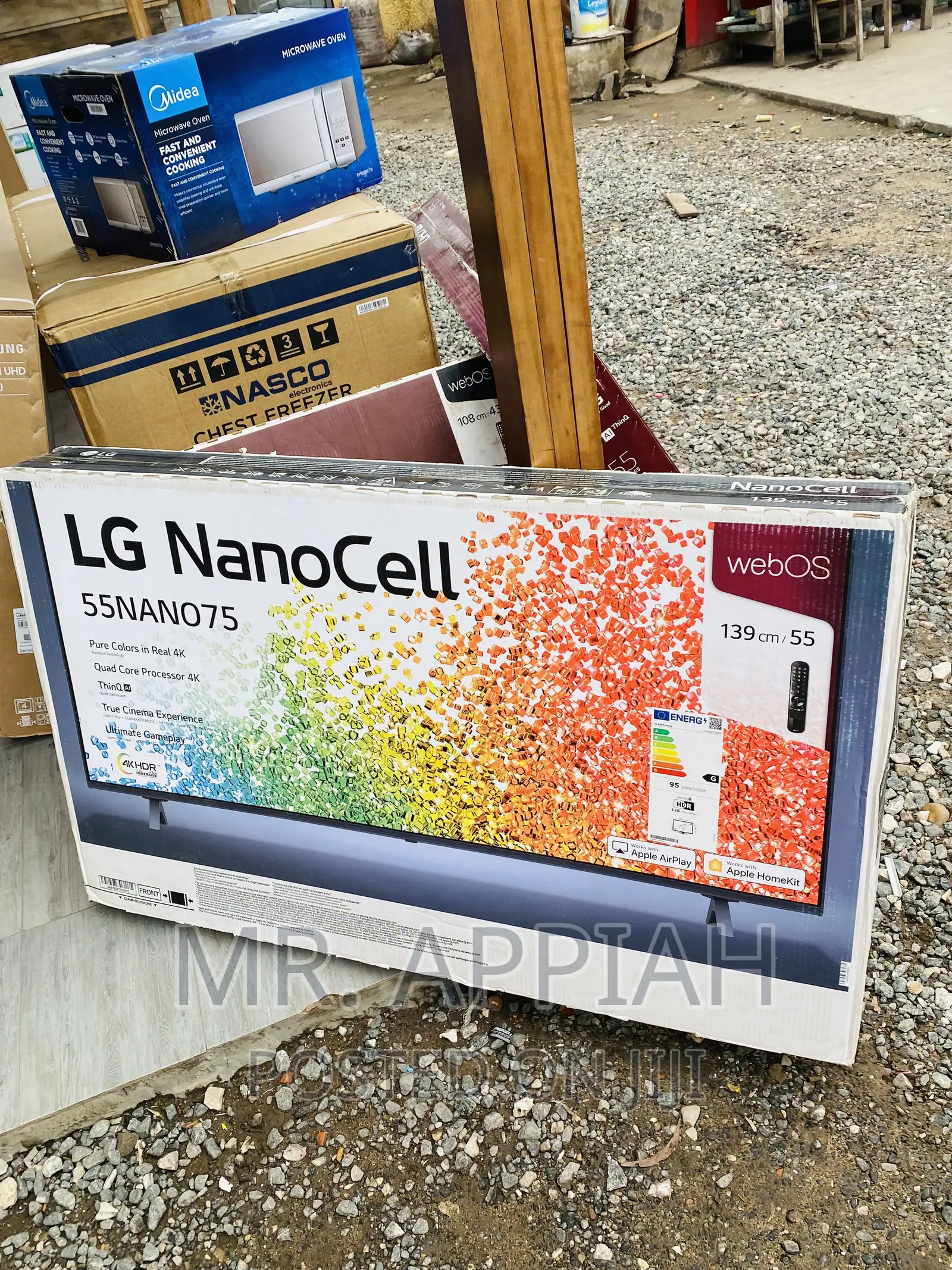 Highly Energy Saving LG 55 Inch Nanocell LED Tv(Black).