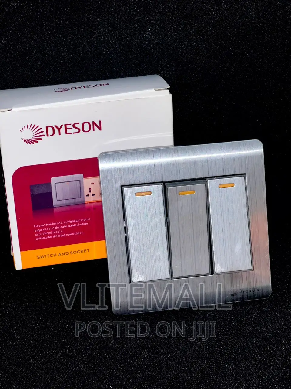 Dyeson 3gang 2way - R3 (Stainless Steel)
