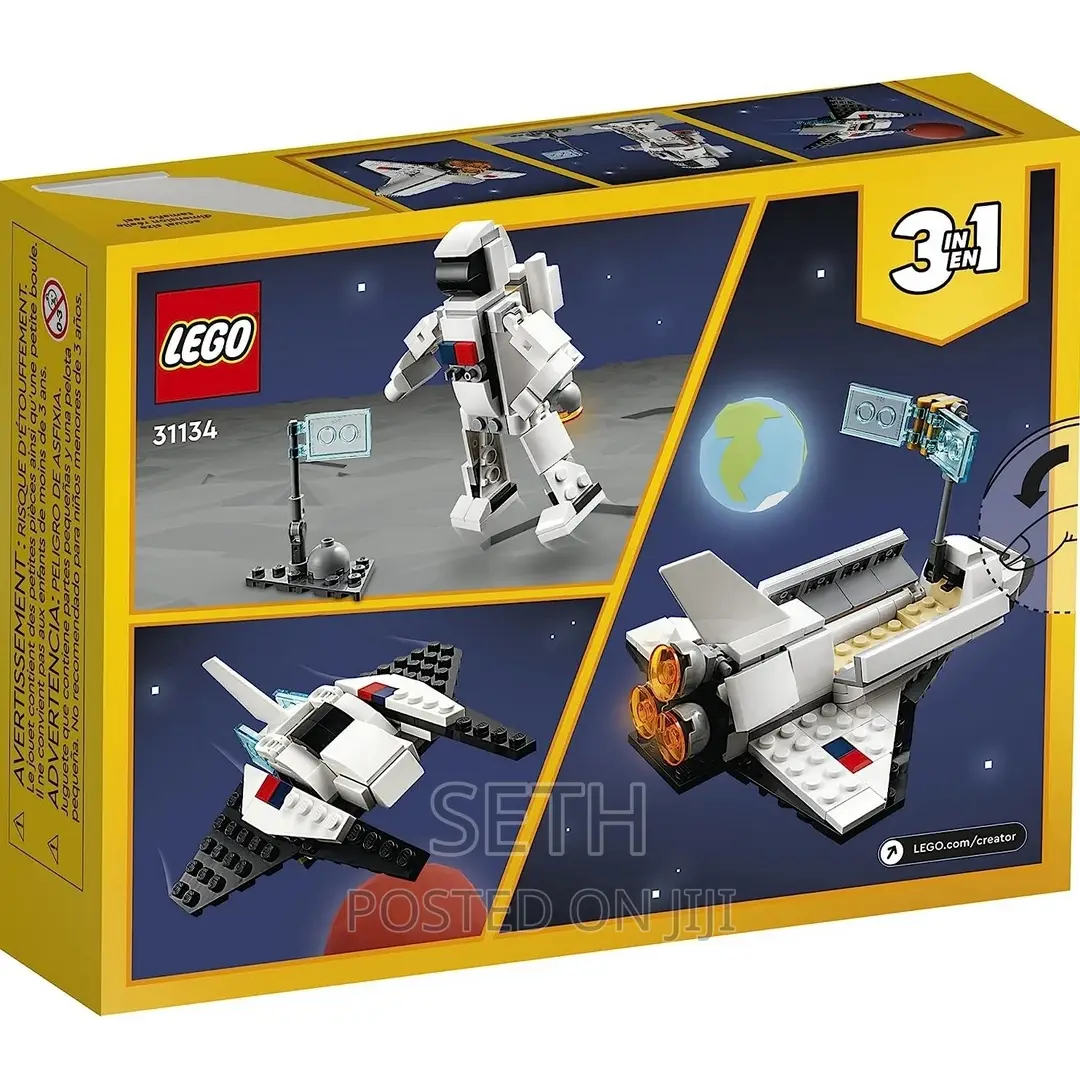 LEGO Creator 3 in 1 Space Shuttle Stocking Stuffer for Kids