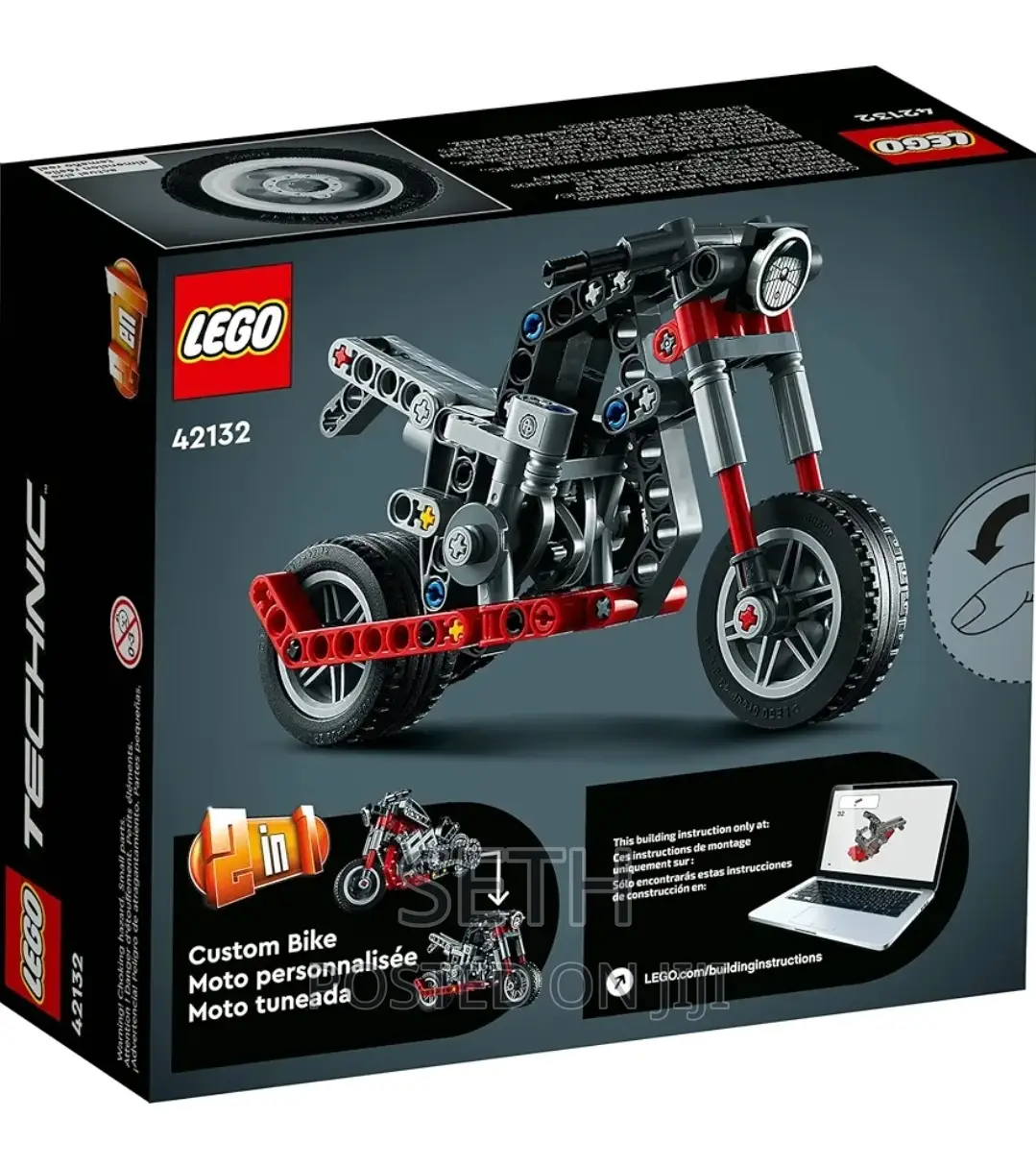 LEGO Technic Motorcycle to Adventure Bike Building Kit 42132