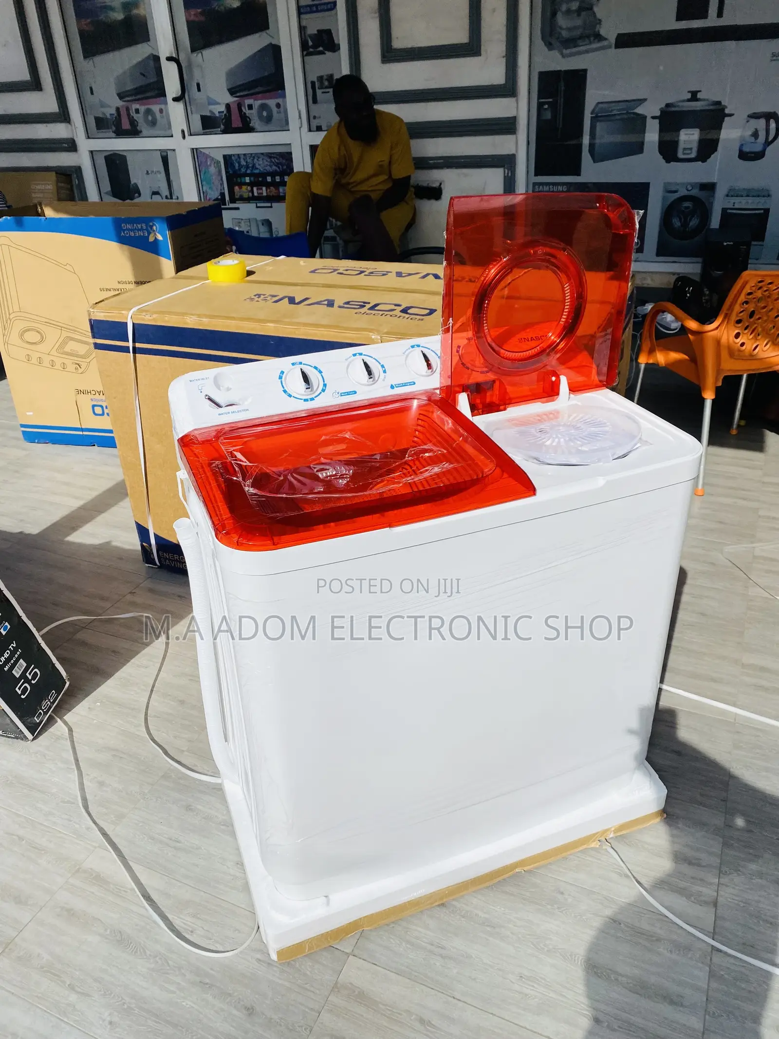 Extremely Quality Nasco 11kg Semi-Automatic Washing Machine.