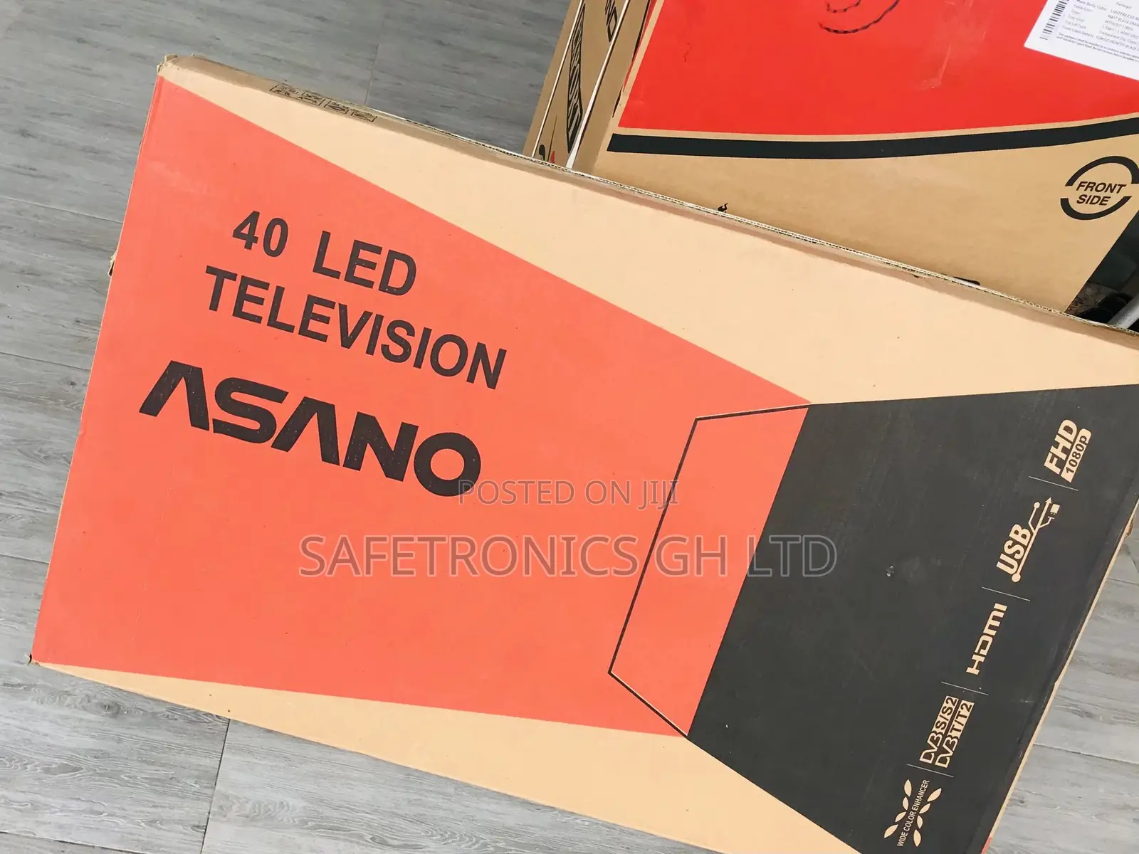 Black 40 Inches Glossy LED Digital Satellite Asano Tv