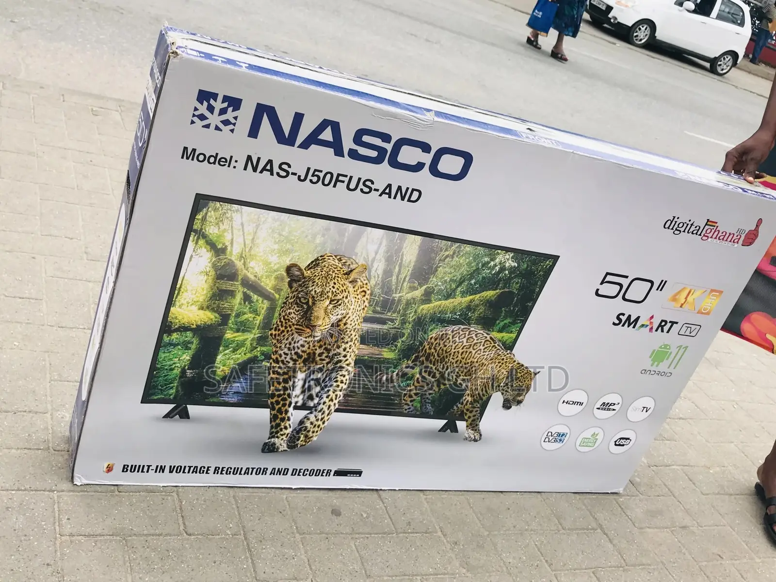 Smart 50 Inches LED Nasco  Black Electric Tv 