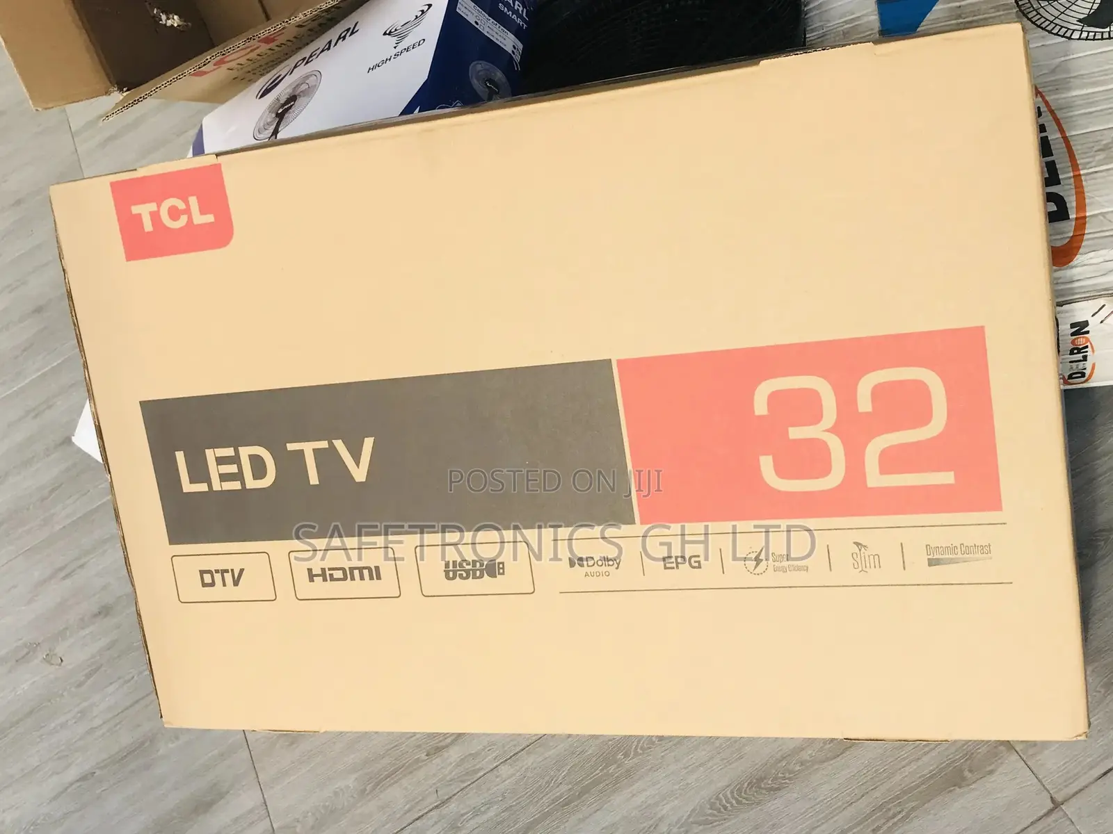 D3200 TCL Black Electric TCL 32 Inches Glossy LED Tv