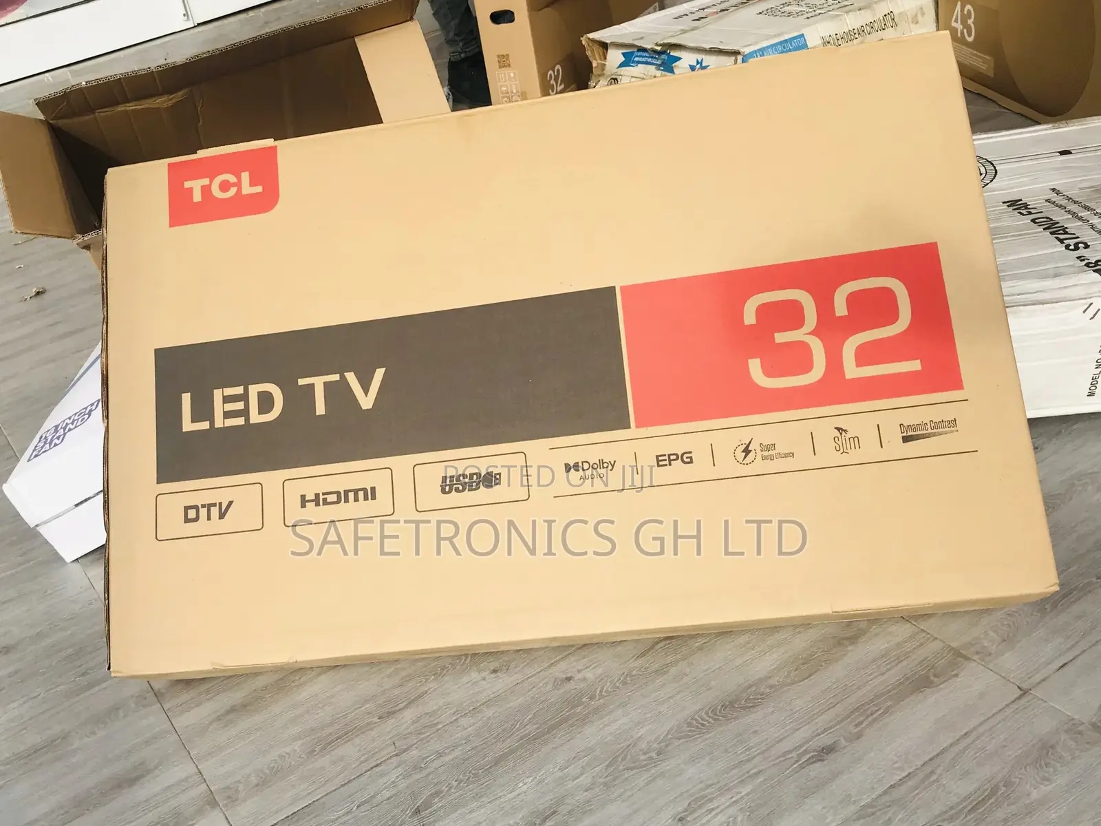 D3200 TCL Black Electric TCL 32 Inches Glossy LED Tv