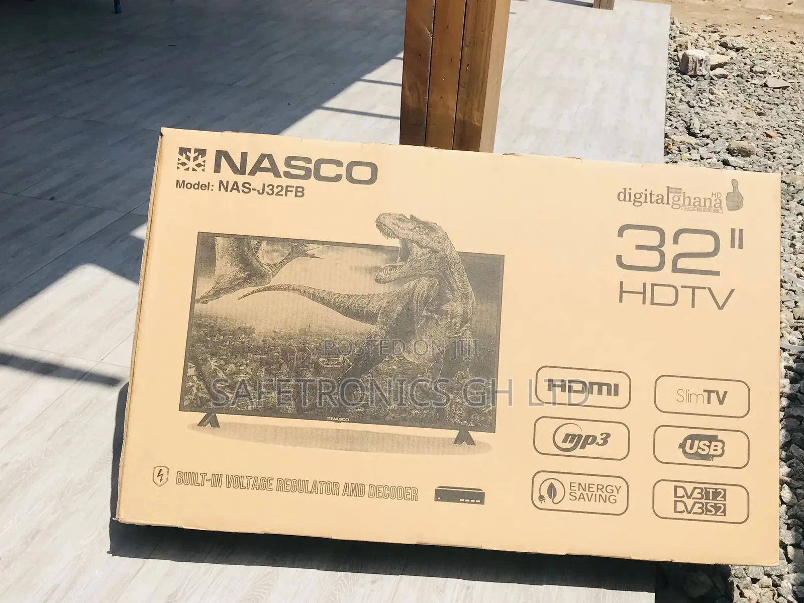 Satellite Digital 32 Inches Led Nasco Black Glossy Tv