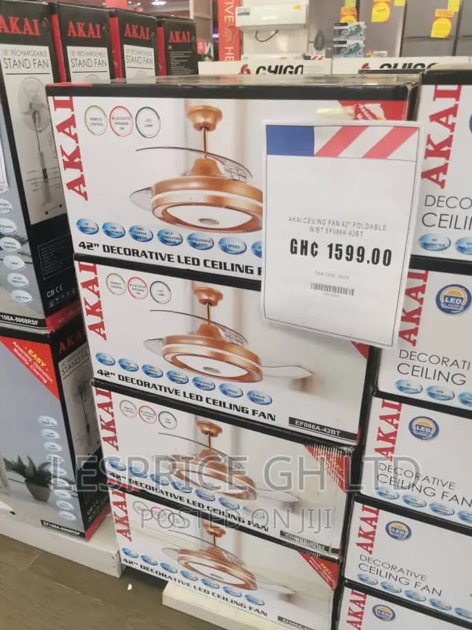 Akai 42” Foldable Bluetooth Ceiling Fan
