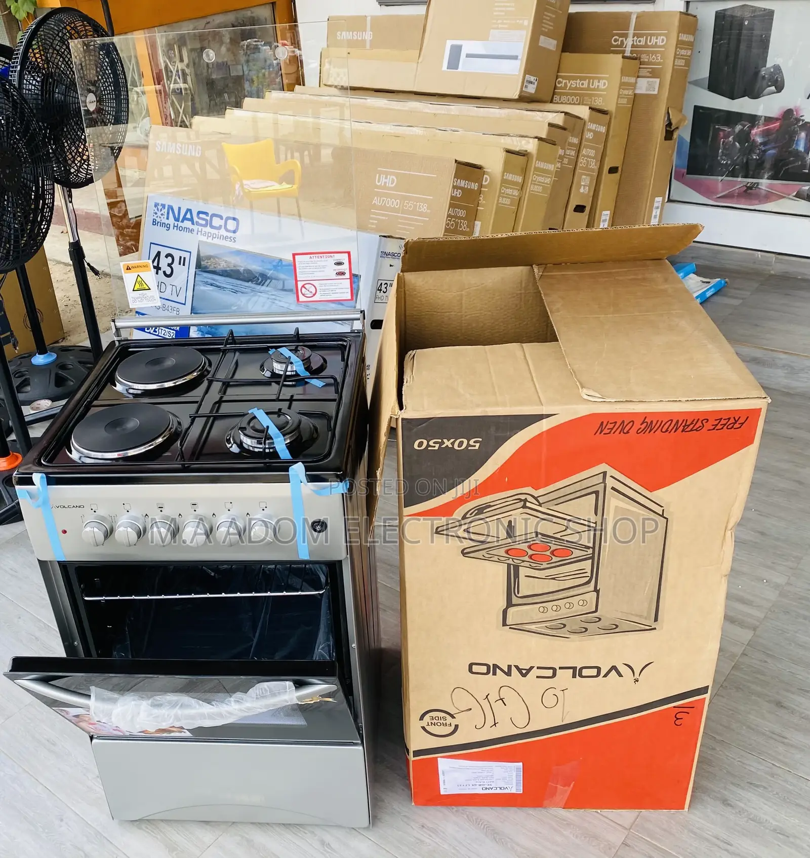 Purchase Classic Volcano 50x50 2 Gas + 2 Electric Burner.