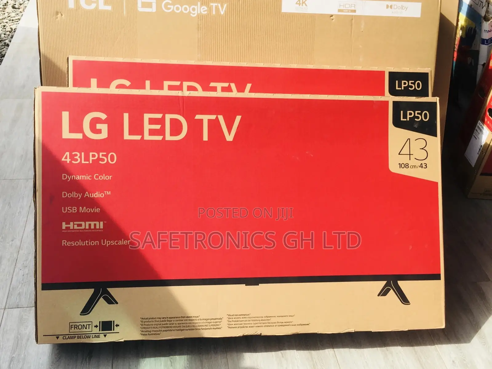 Black LP50 43 Inches Glossy Electric LED Smart LG Tv