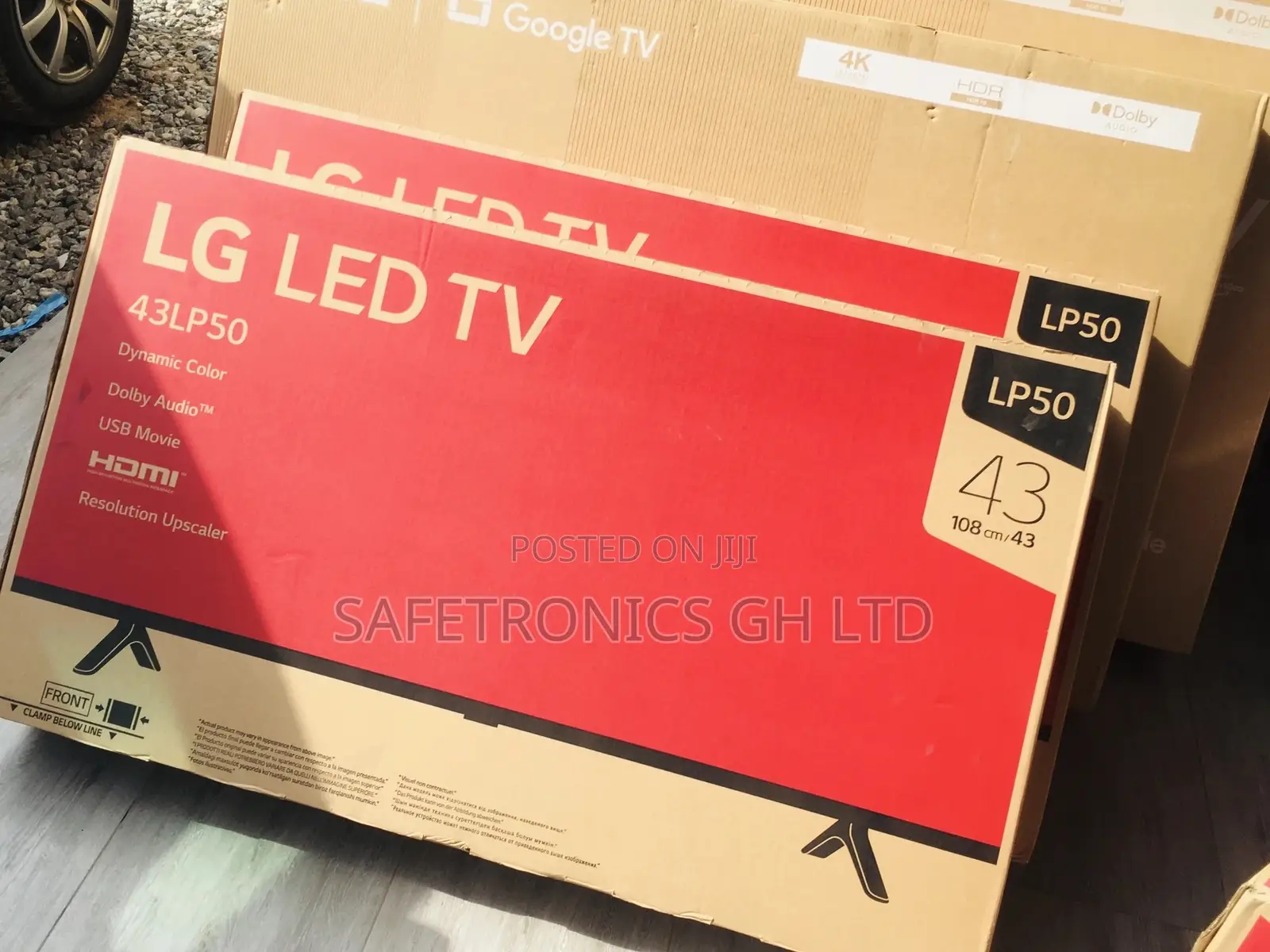 Glossy LP50 43 Inches LED Electric LG Black Smart Tv 