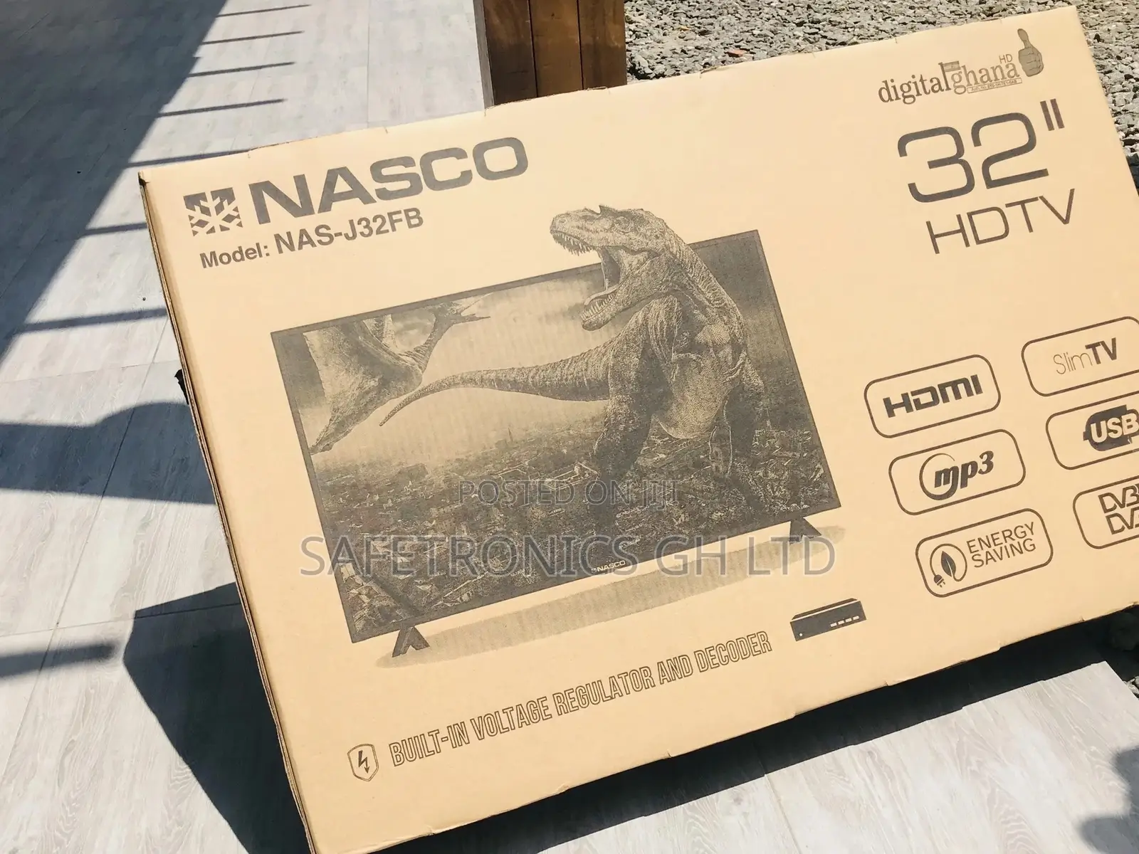 Satellite Black Nasco Glossy Digital 32 Inches Led Tv
