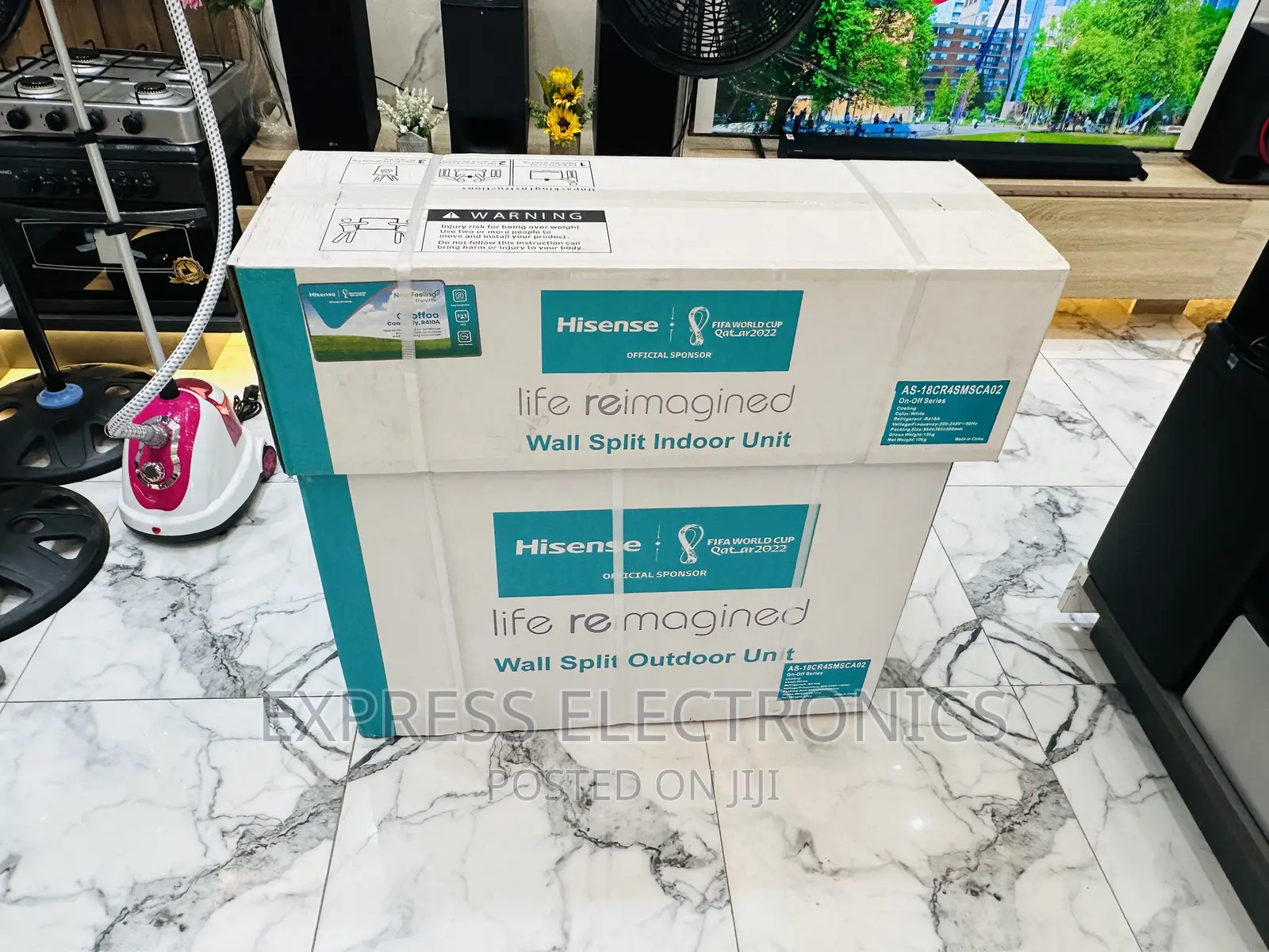 Hisense Split R410 Gas 2.5hp AC White LED