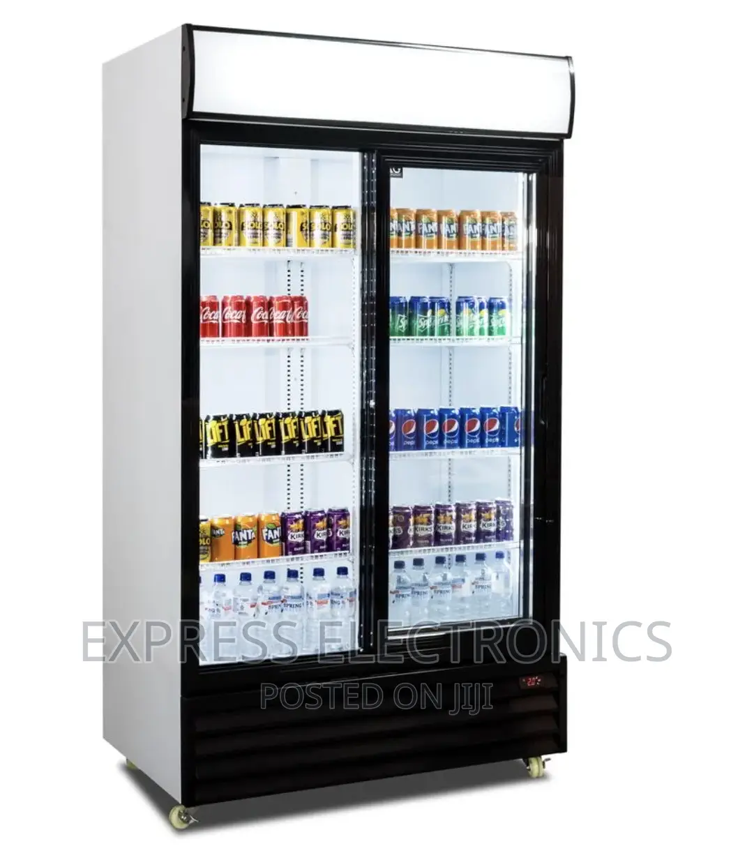 Classy Sleek White Display Pearl PVC-74 ,568 Litres 2door