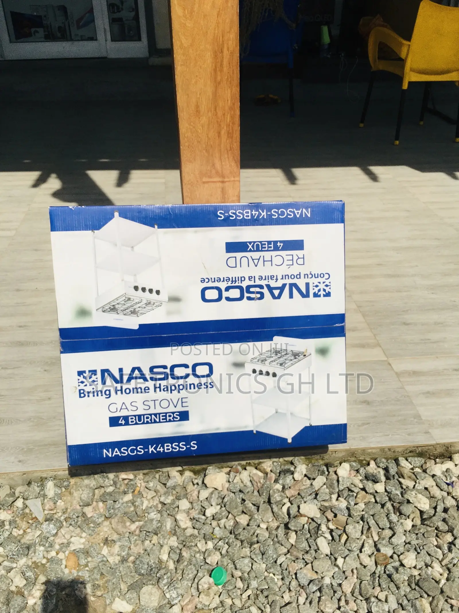 4 Gas Standing Stove Burner Nasco Reliable White 