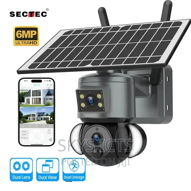 4g Solar Dual Lens Intelligent Ptz Security Came