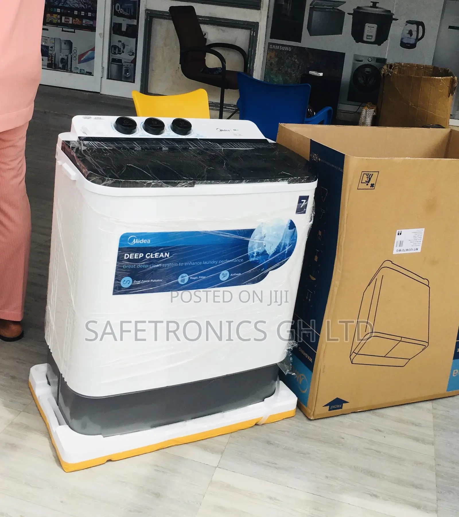 Topload Midea 7kg Washingmachine Semiautomatic Twintub 