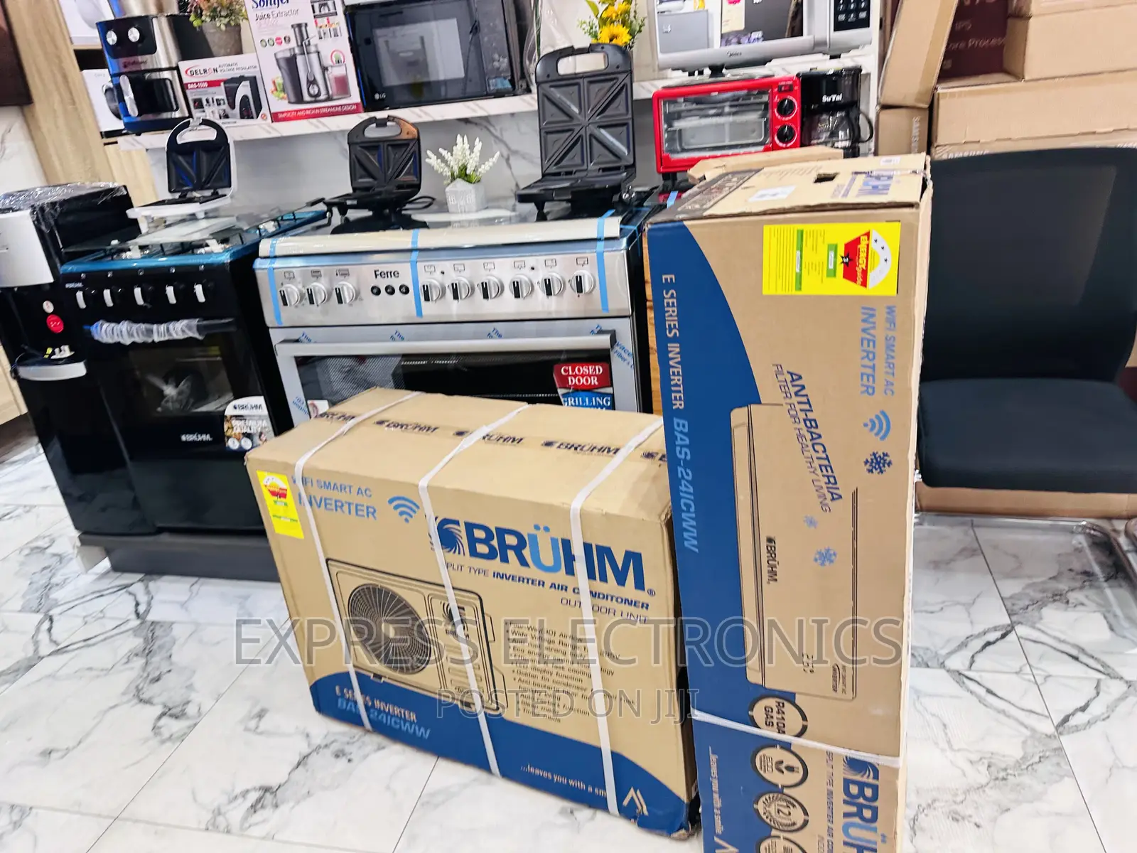 Wi-Fi Inverter Bruhm White AC Split 2.5hp