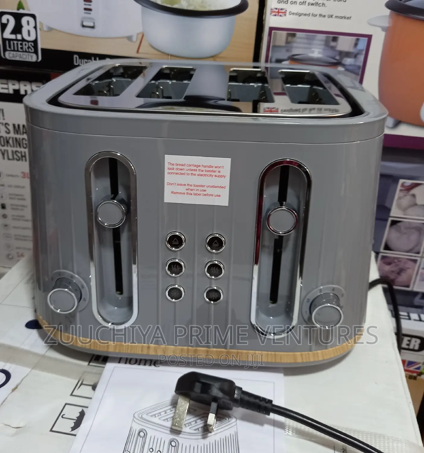 Slice George Home Grey Toaster From Uk