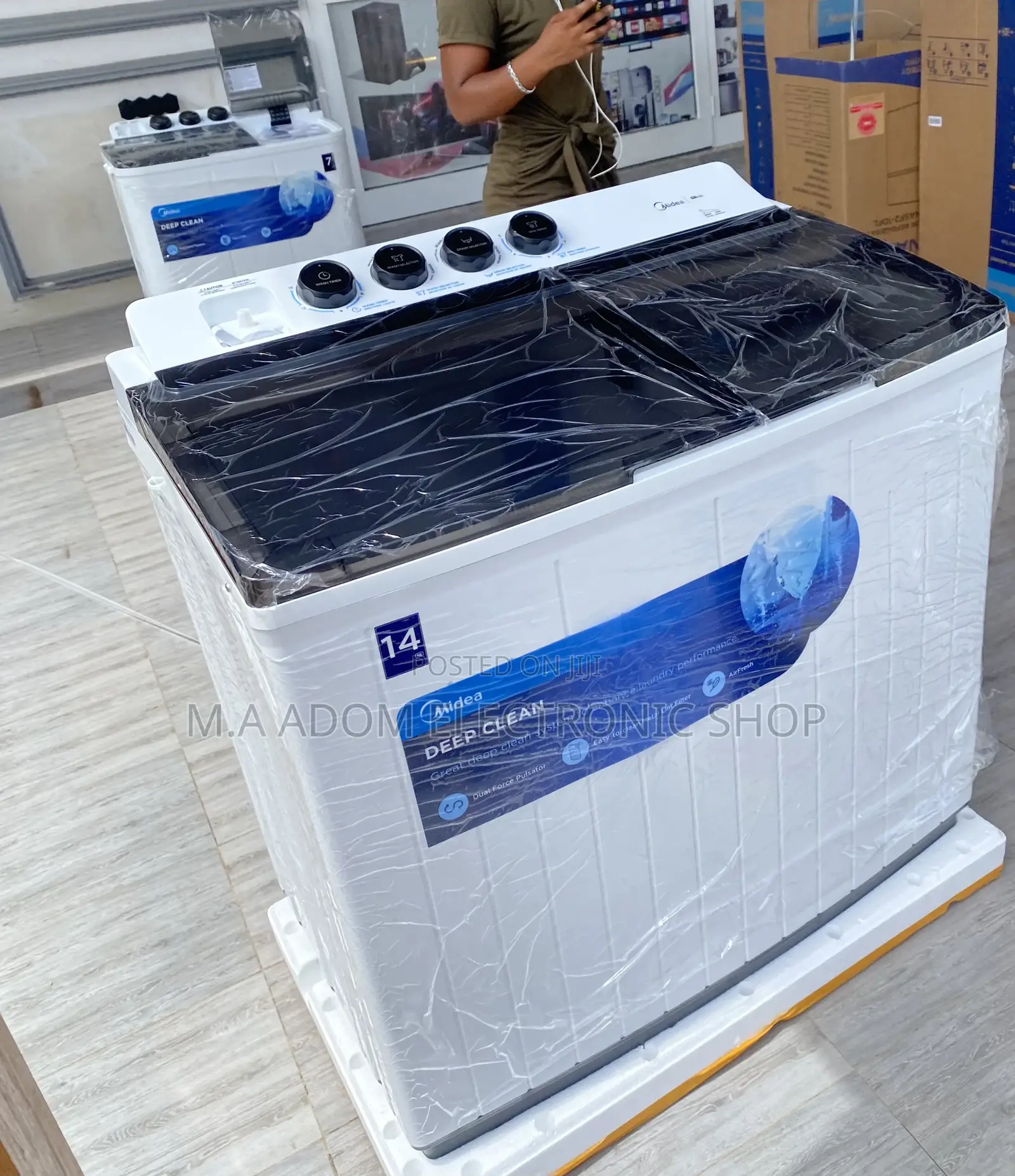 Shop High Quality Midea 14kg Washing Machine + Spin Dry.