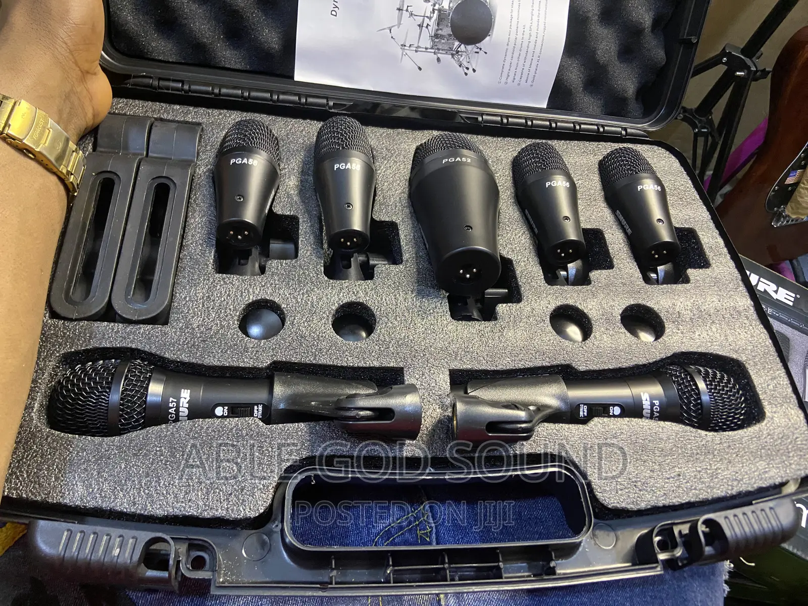 PGA Shure Drum KIT 7 Sets or Drums Microphone
